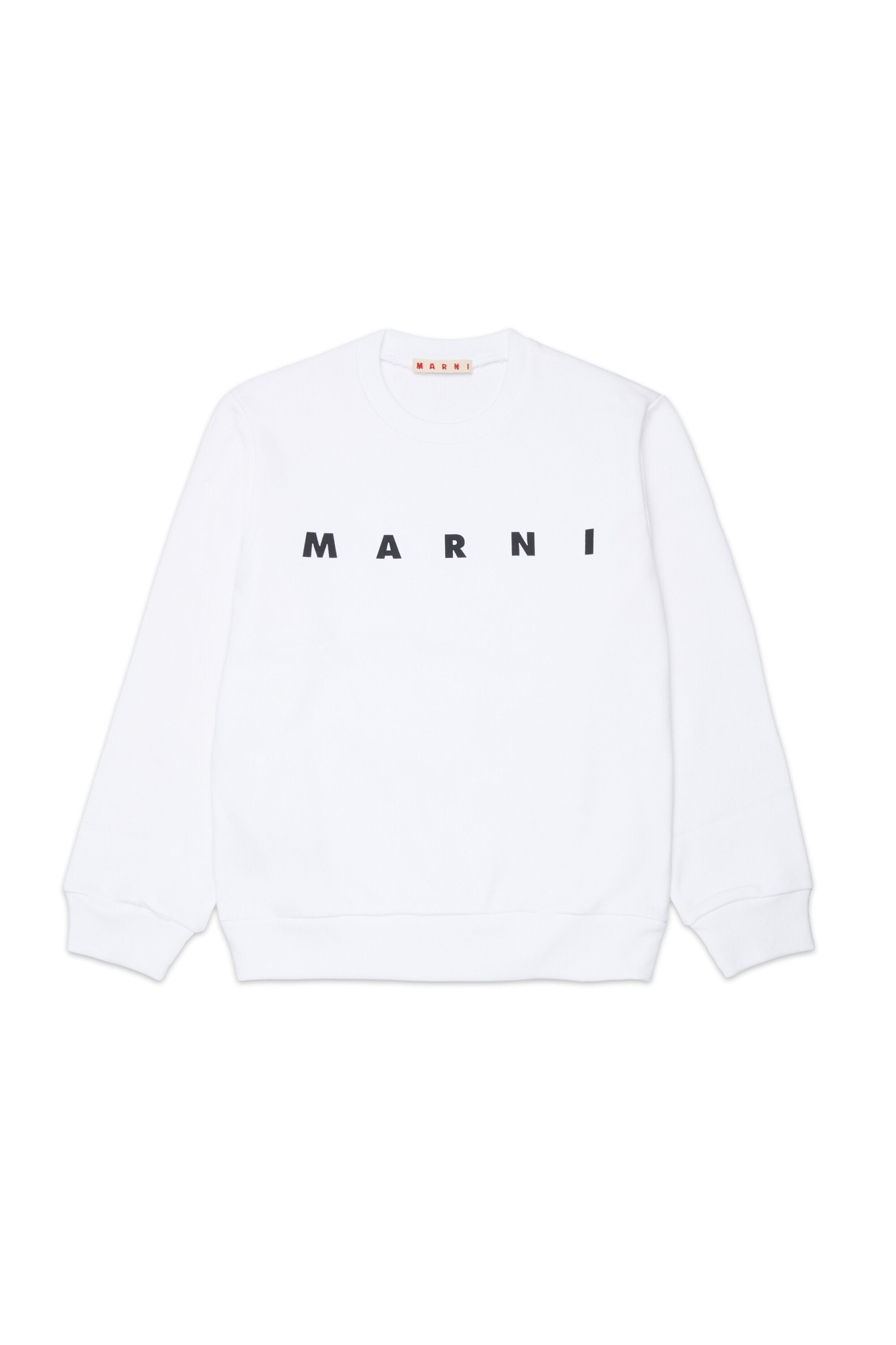 Sudadera de cuello redondo con logo Marni