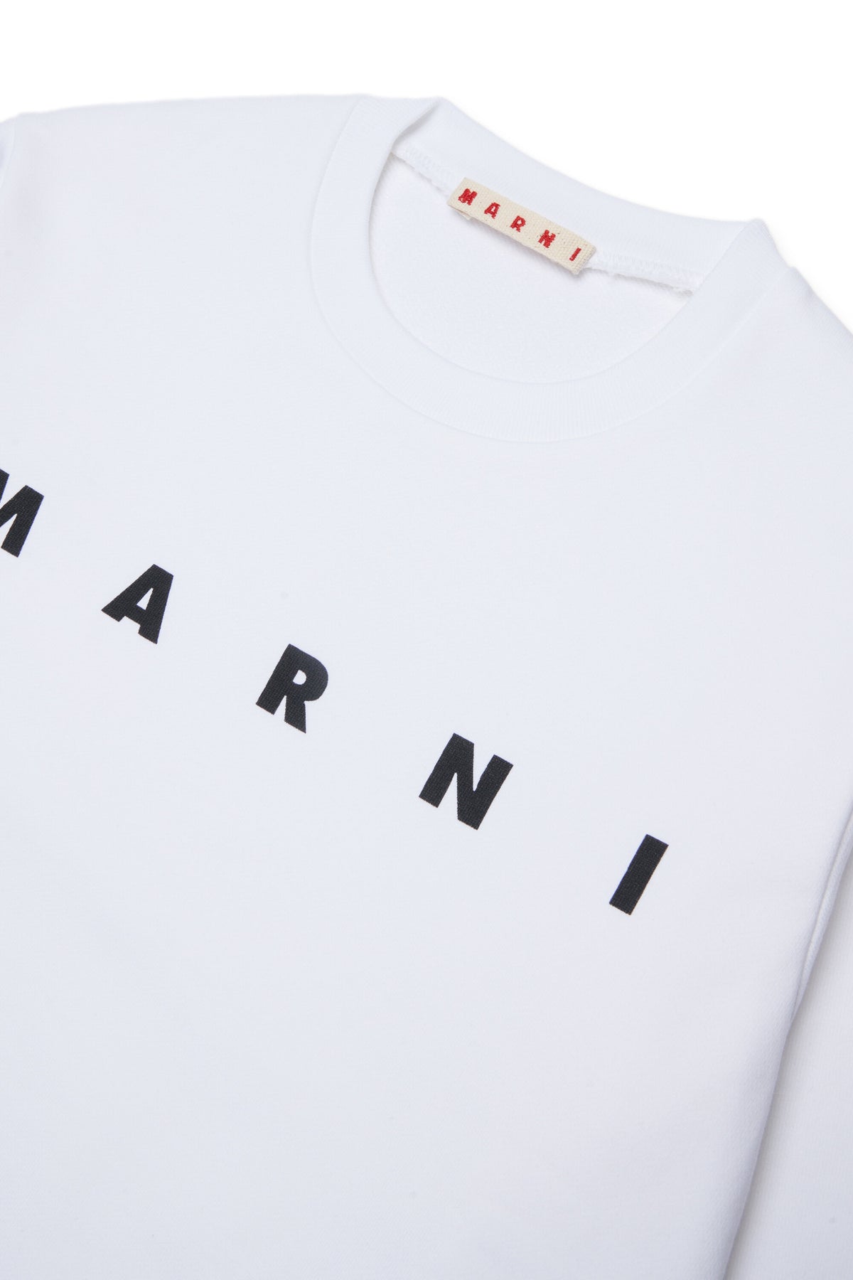 Sudadera de cuello redondo con logo Marni