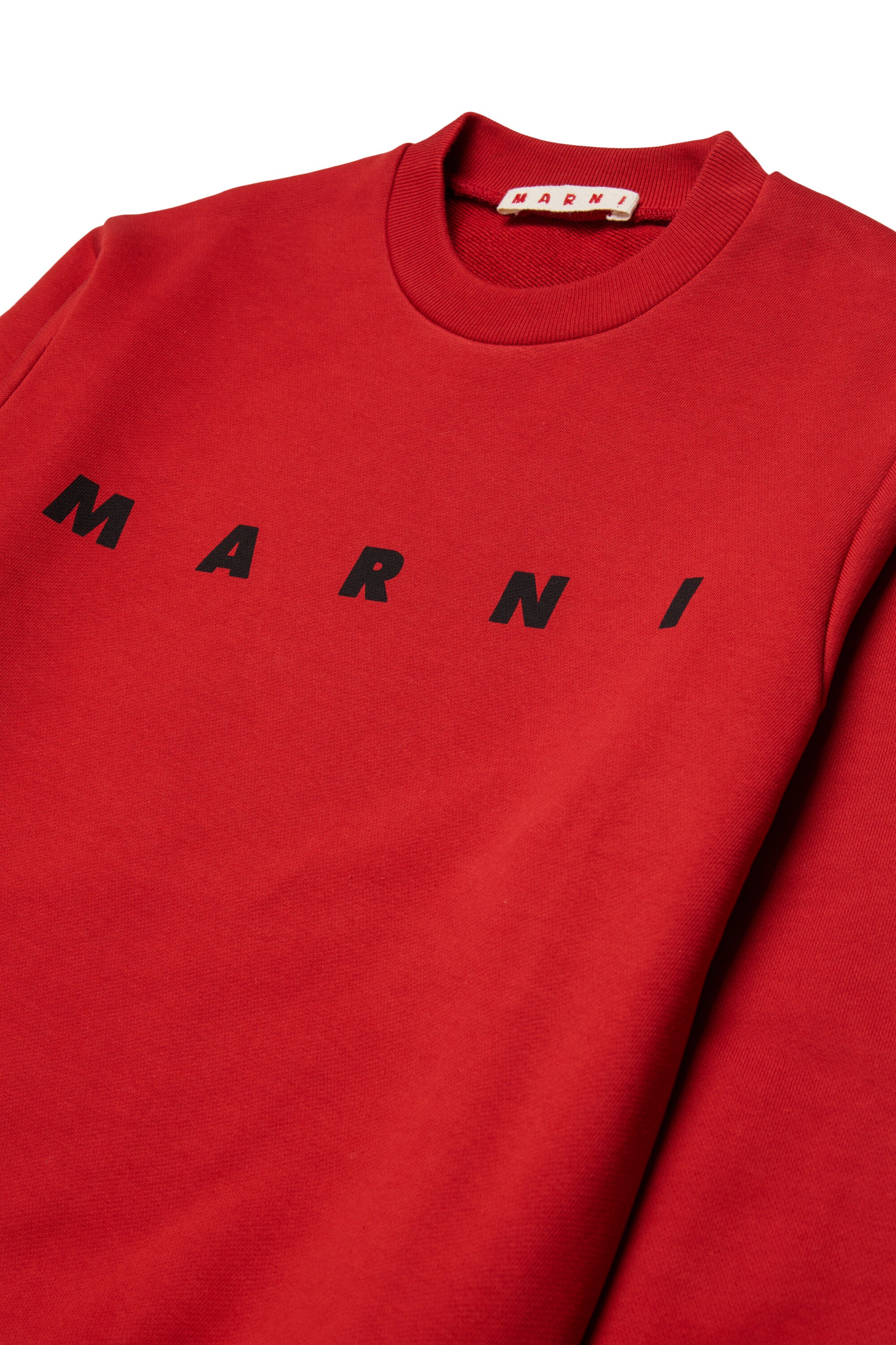 Sudadera de cuello redondo con logo Marni