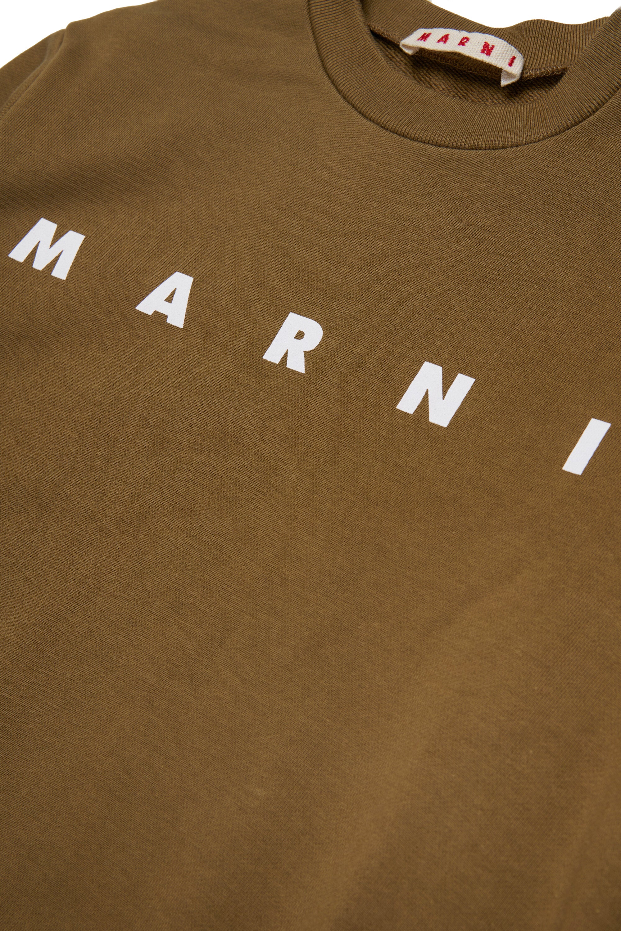 Sudadera de cuello redondo con logo Marni