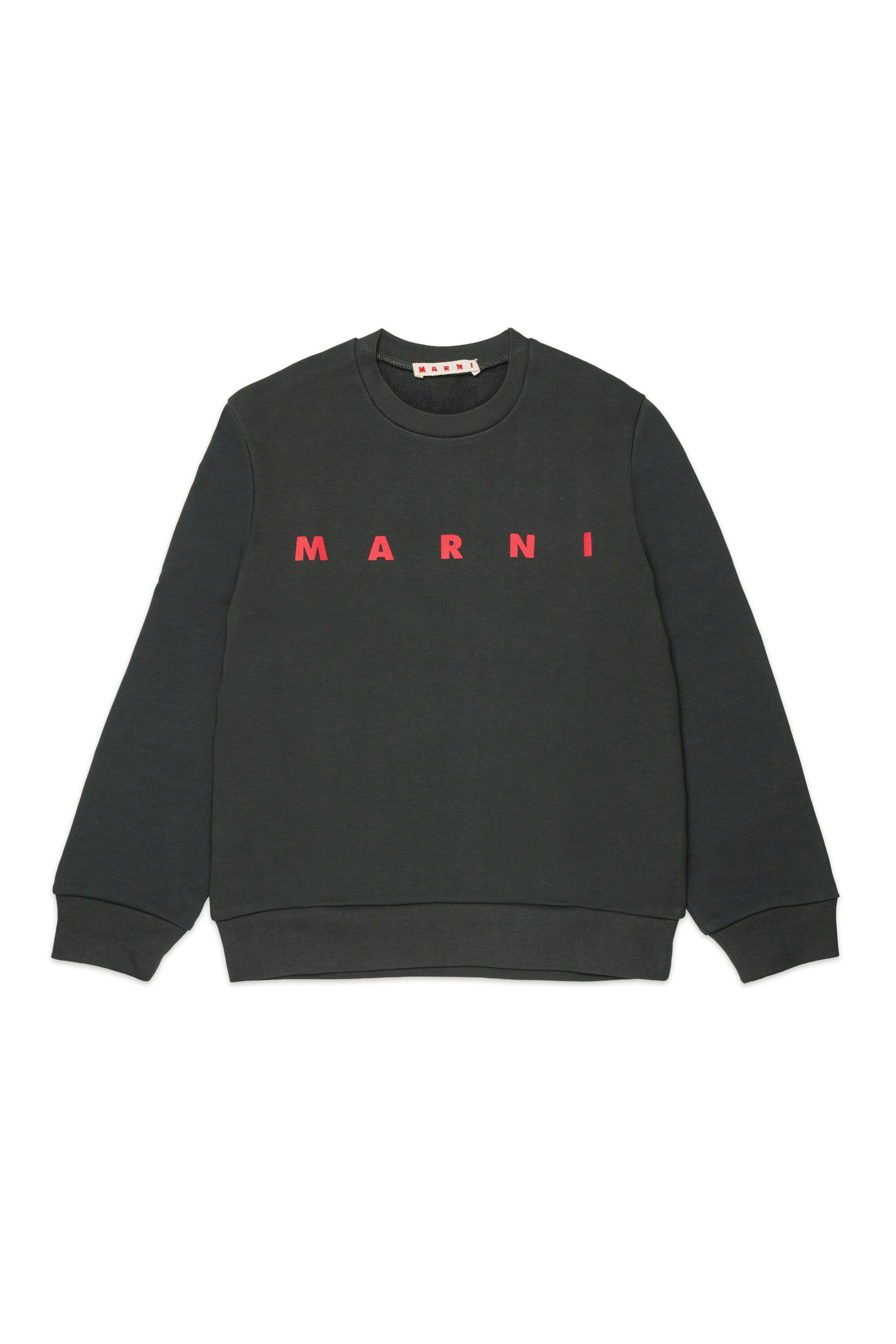Sudadera de cuello redondo con logo Marni