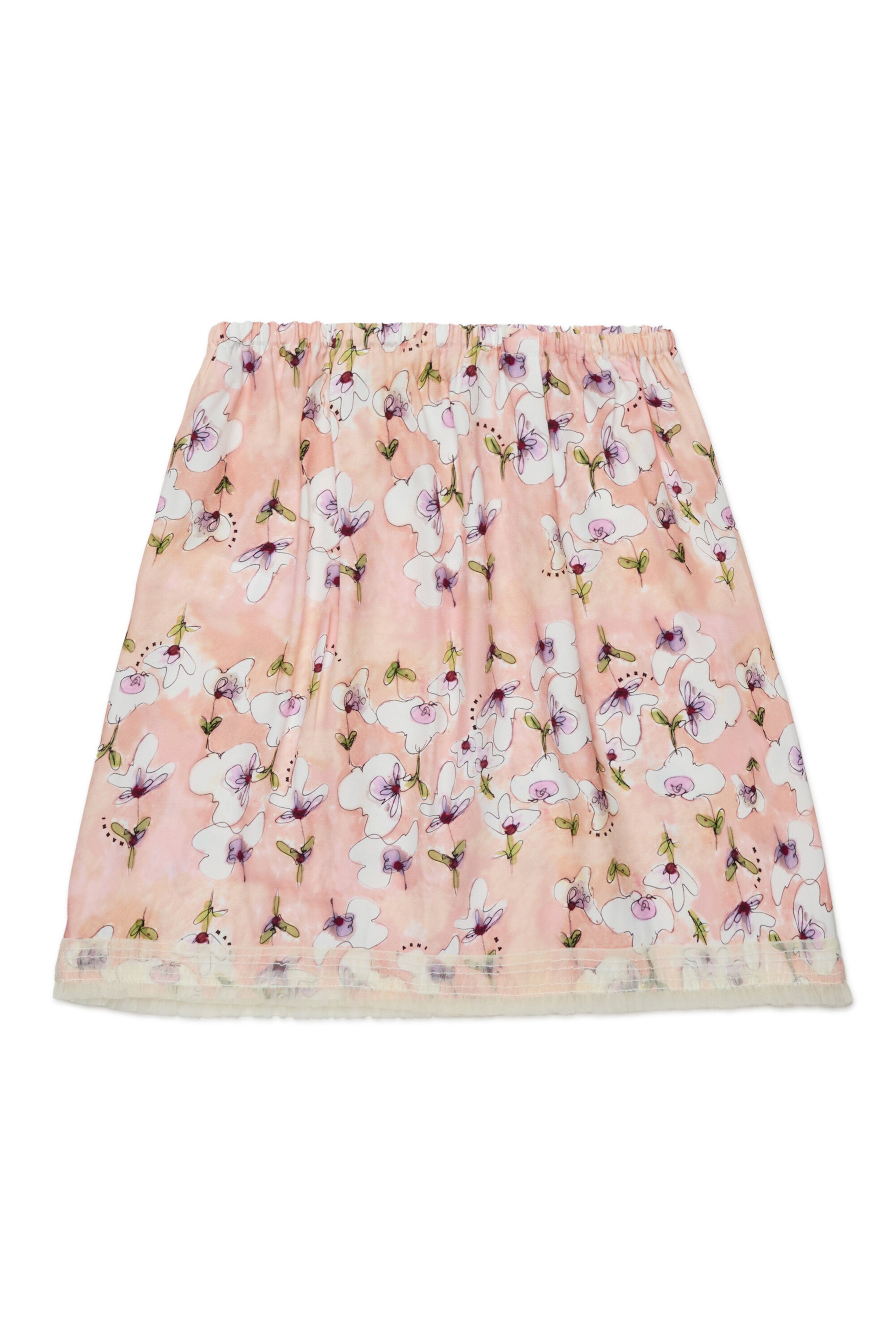 Monet falda corta de satén allover