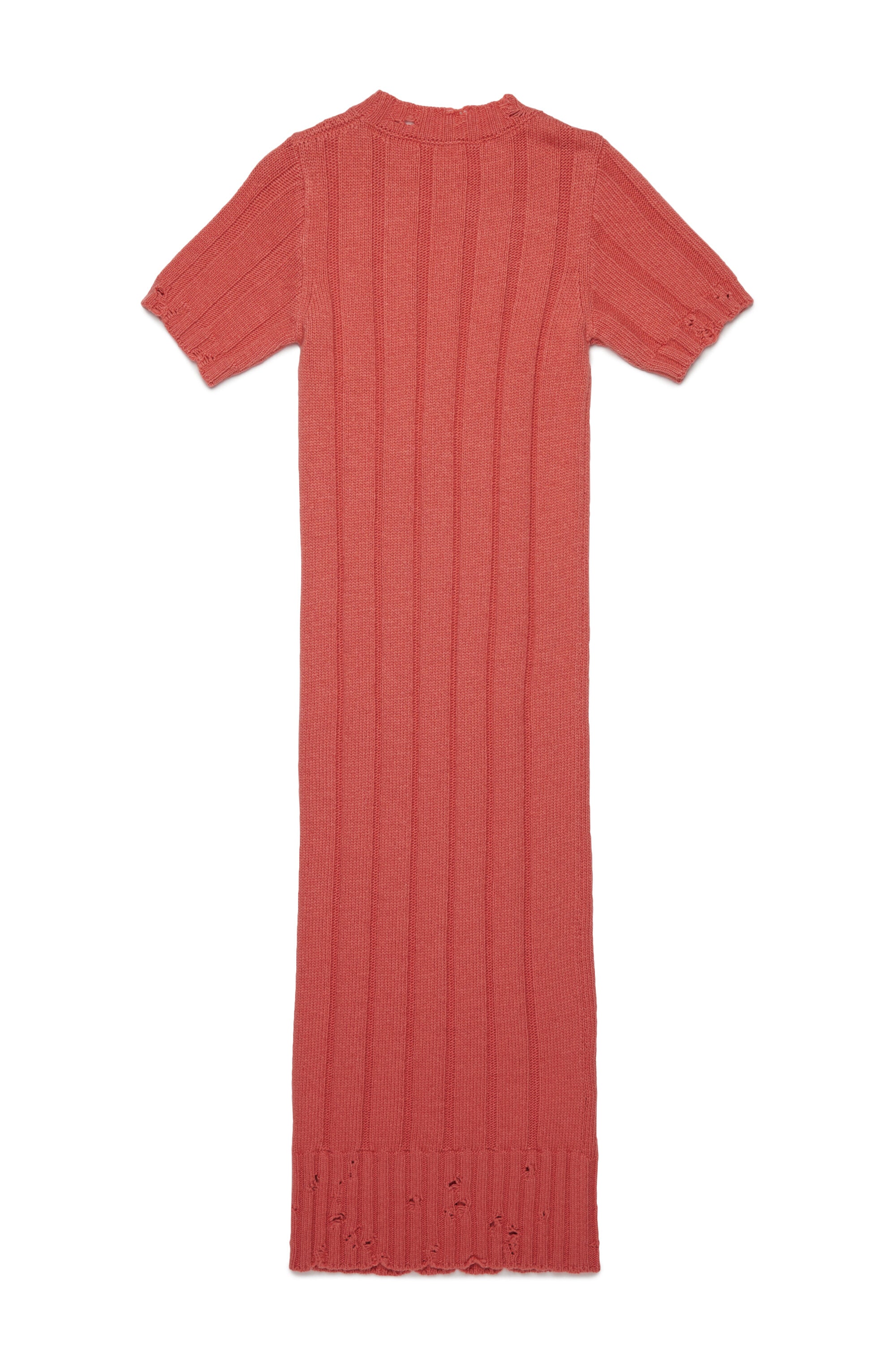 Vestido largo de lana con roturas