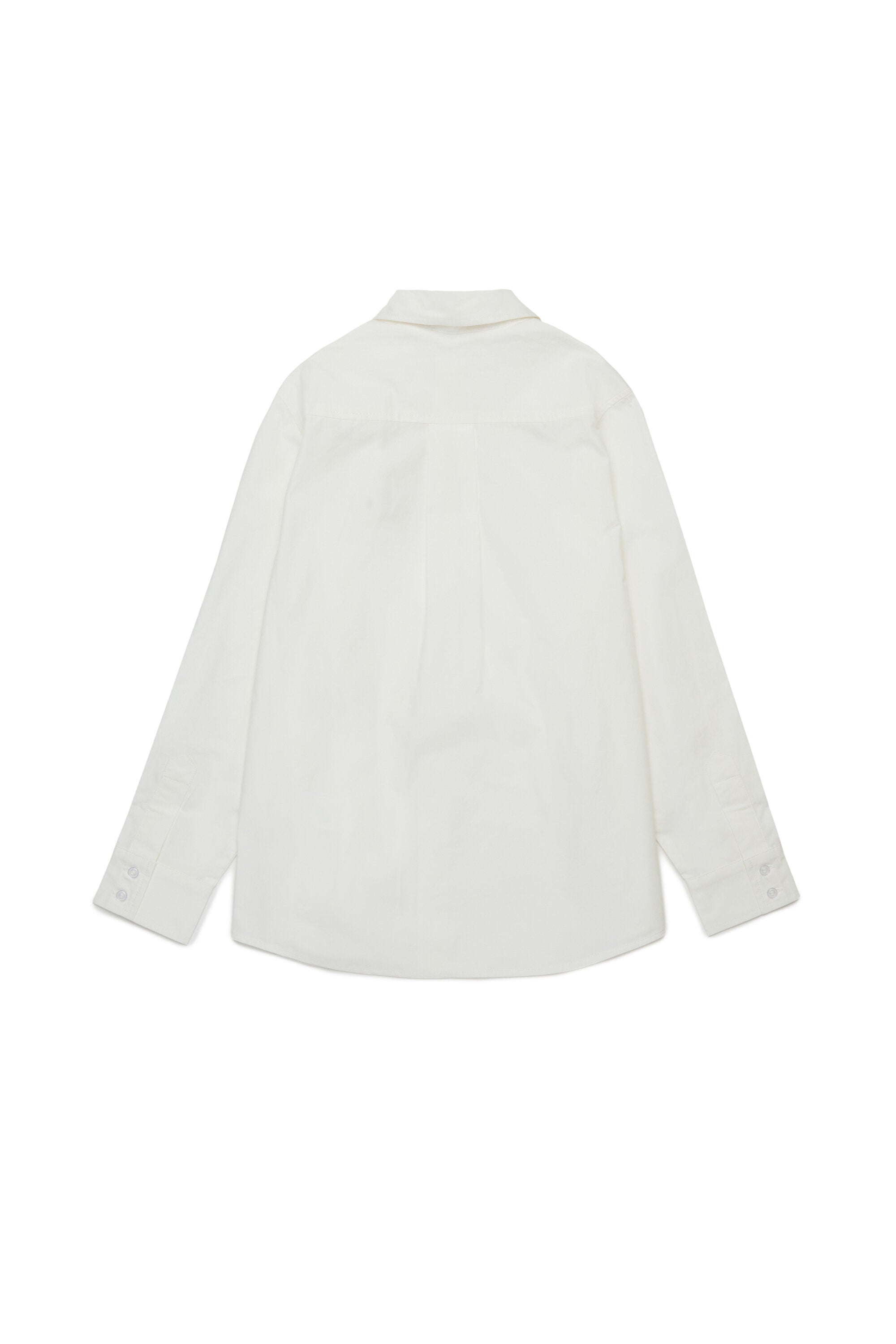 Embroidered logo poplin shirt