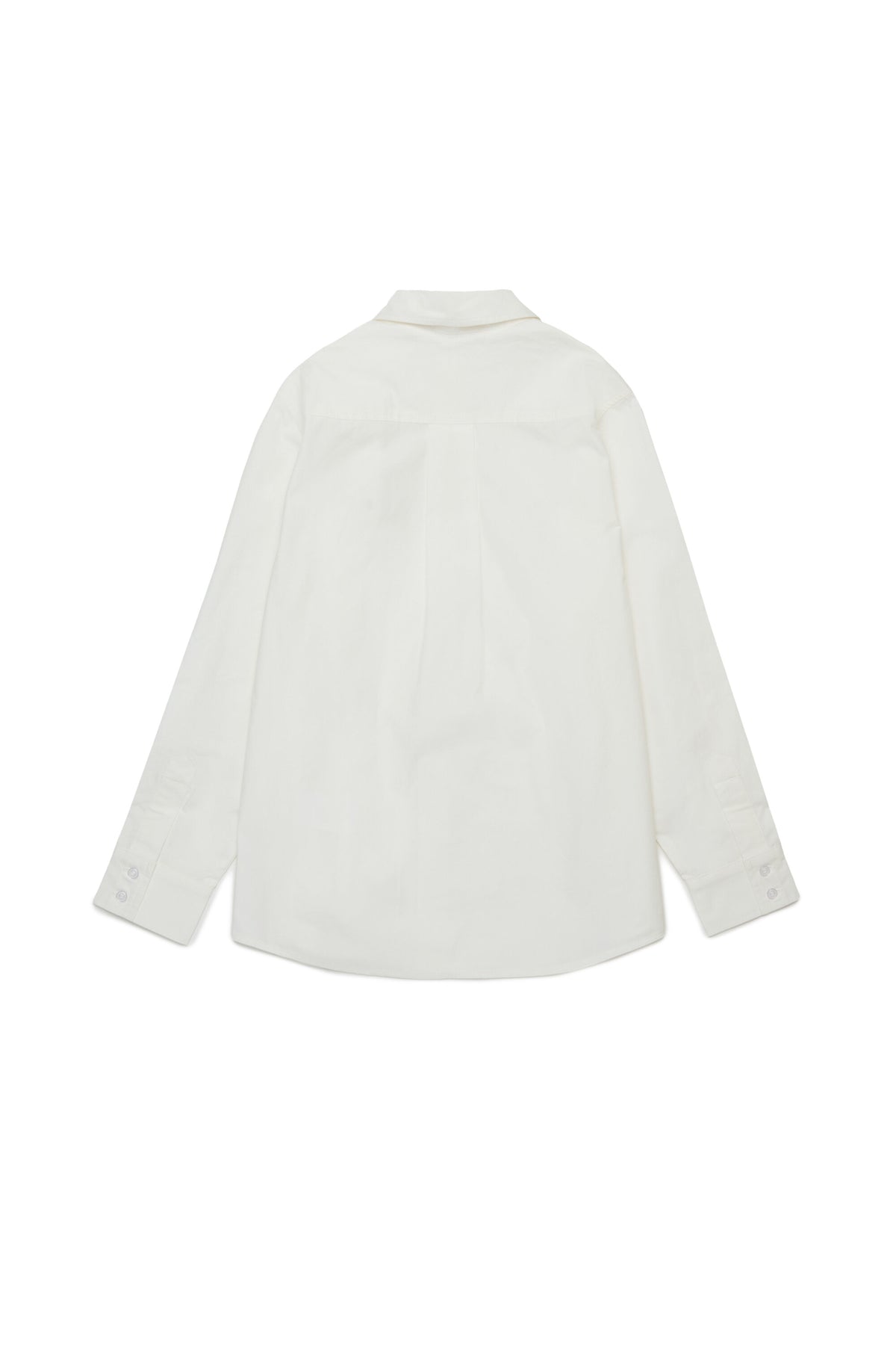 Embroidered logo poplin shirt