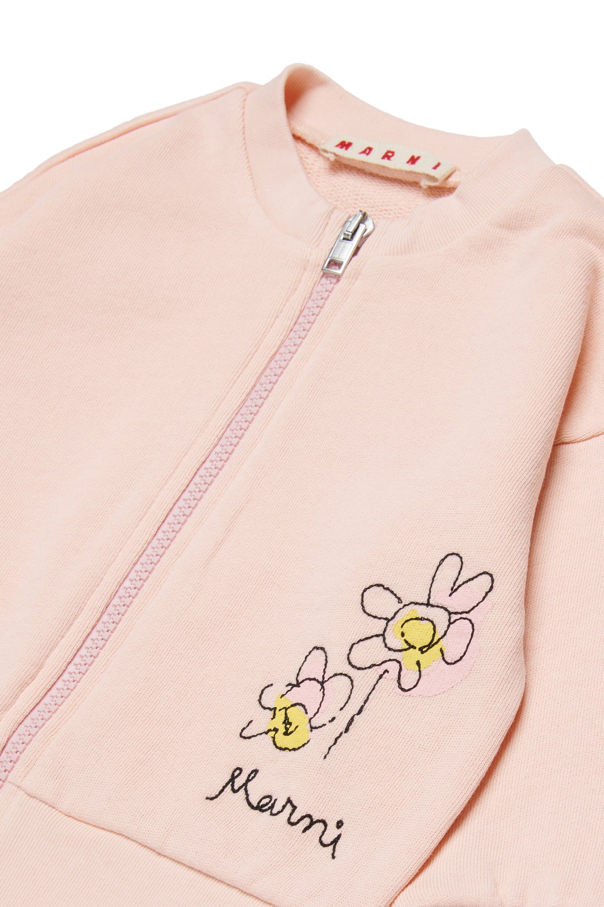 Sudadera con cremallera completa y logo