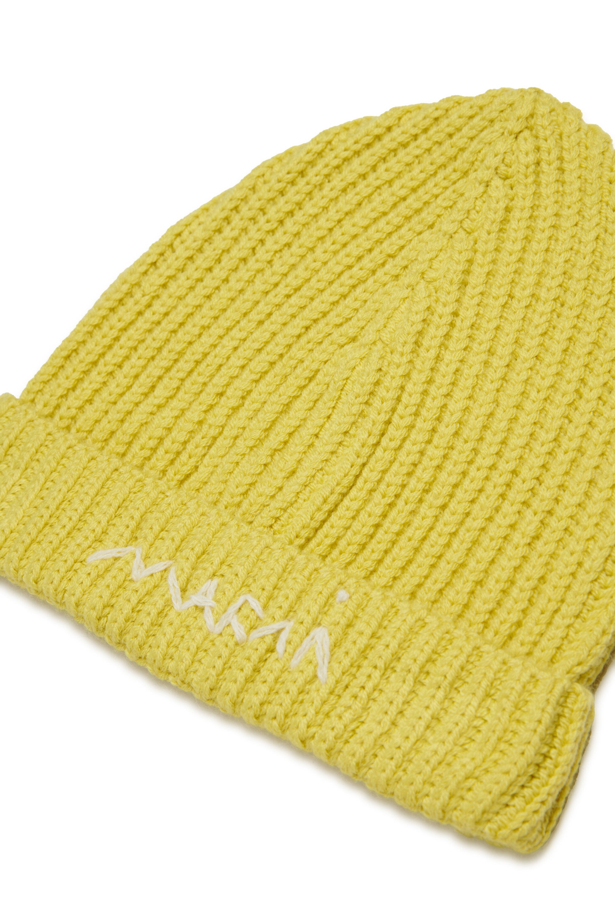 Wool-blend knit beanie