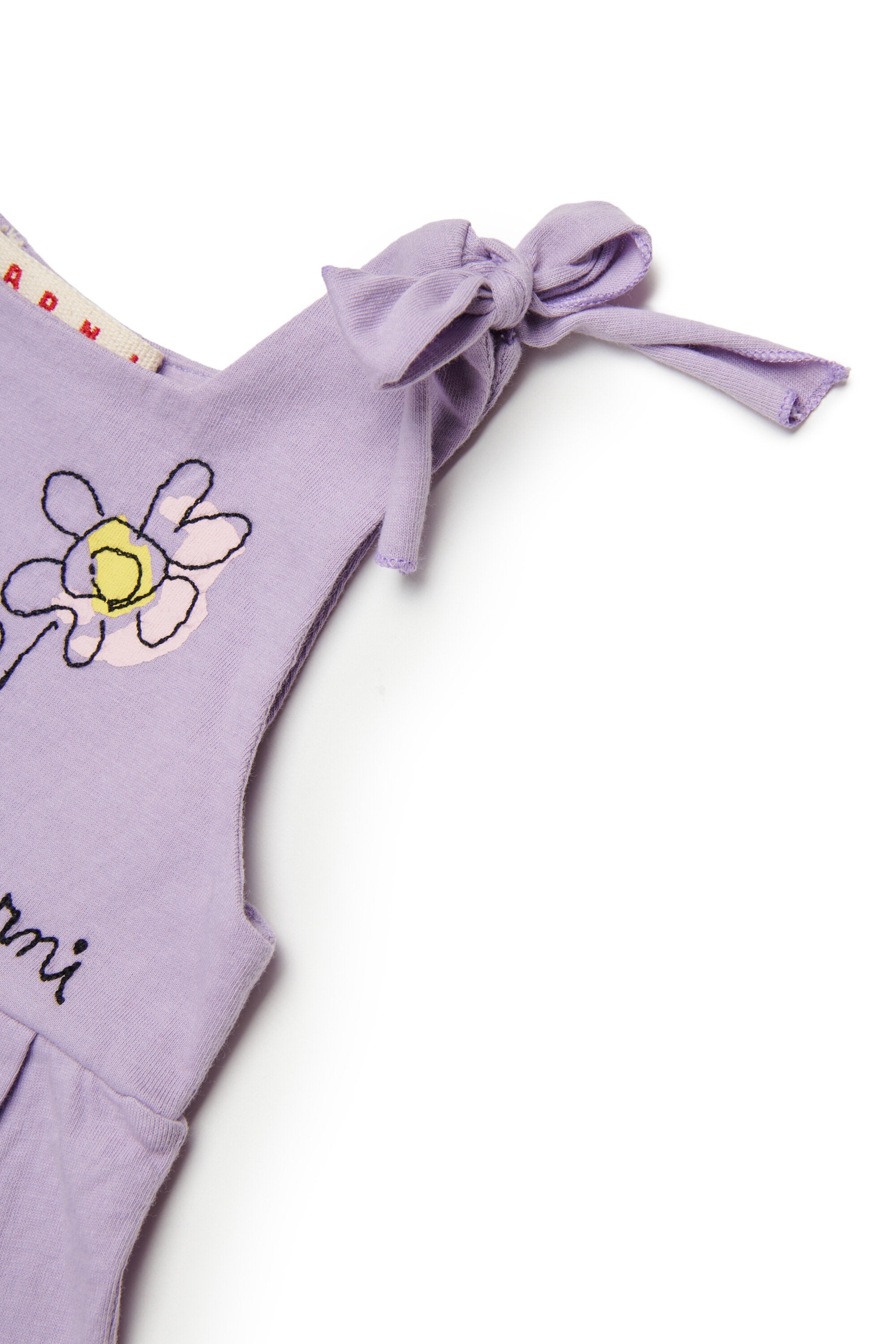 Vestido con flores bordadas y lazos