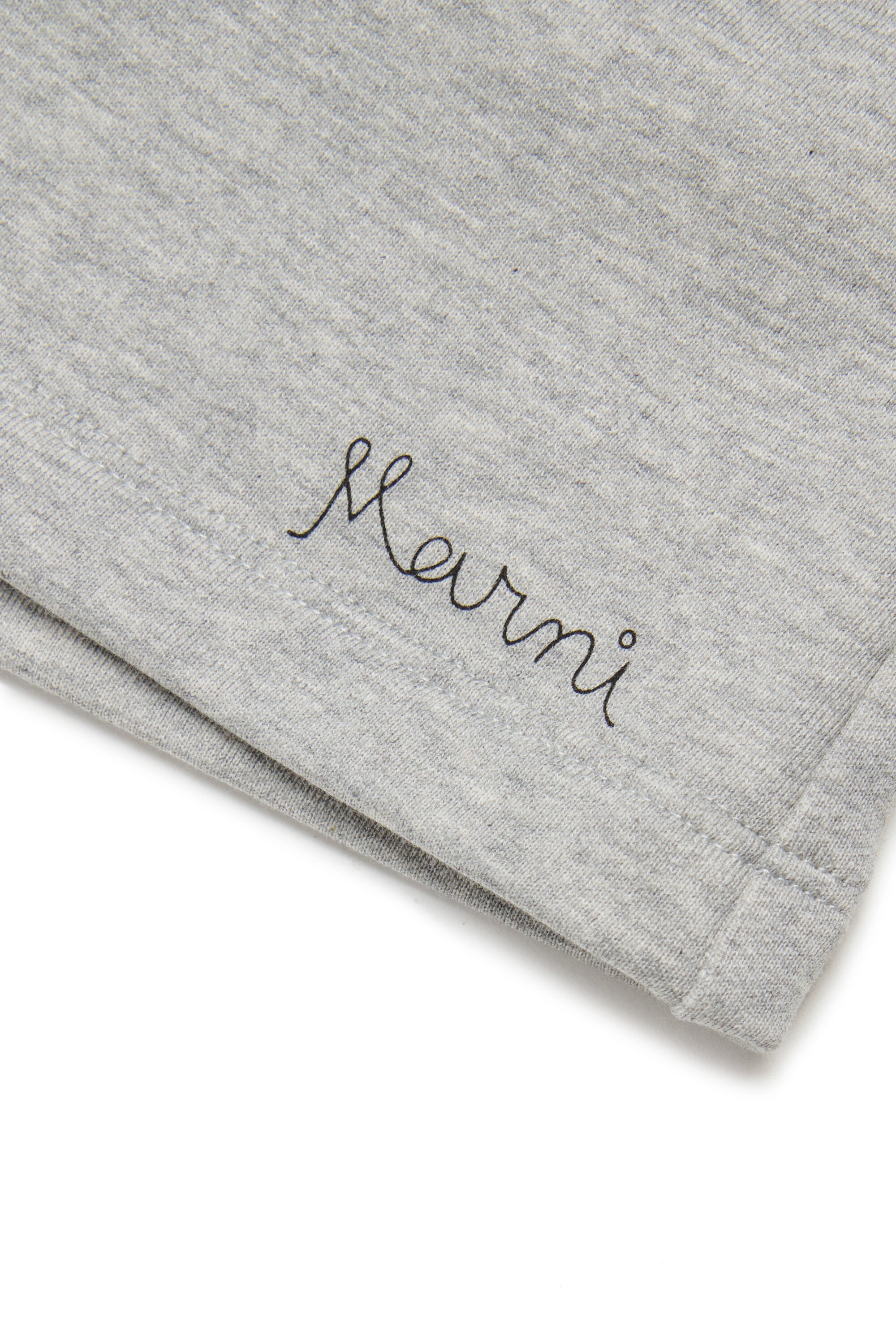 Fleece shorts with logo