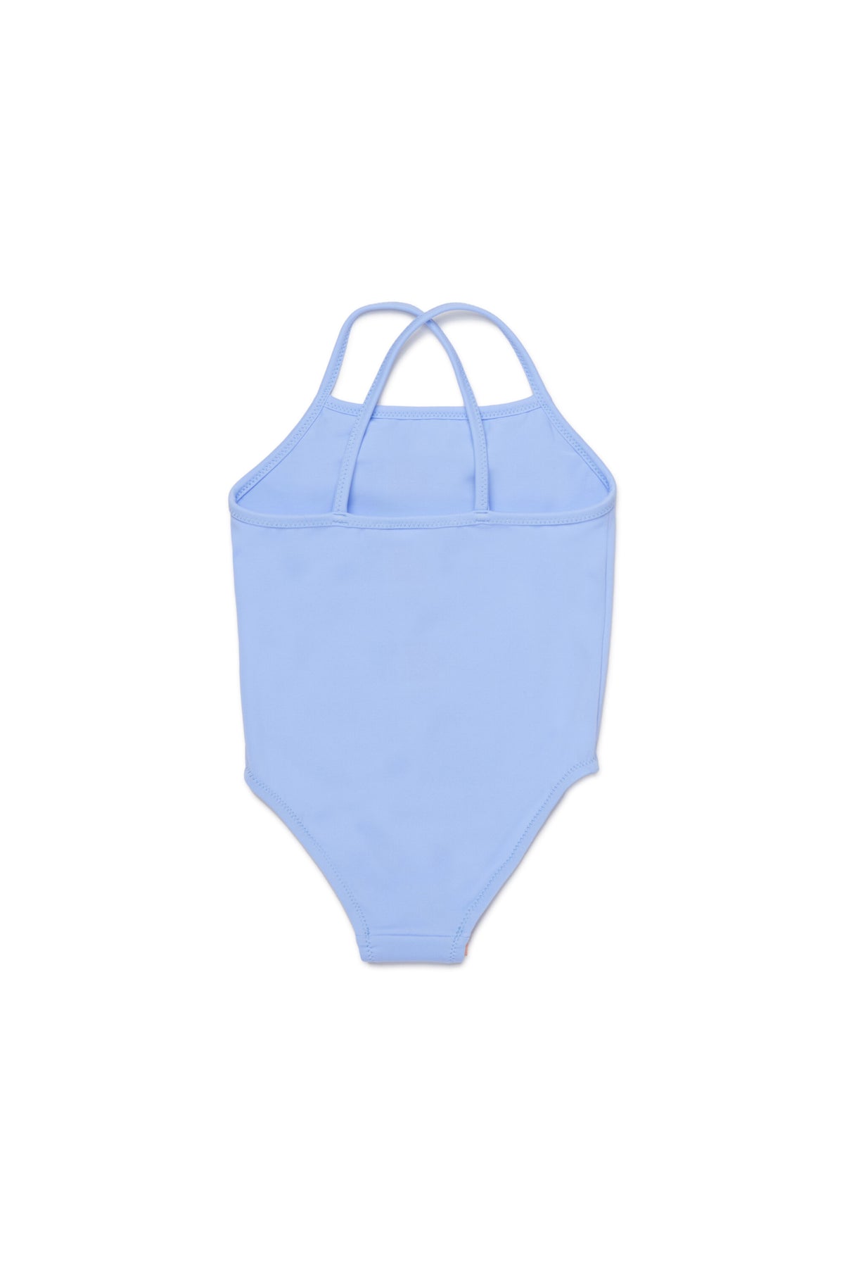 One-piece swimsuit with printed logo