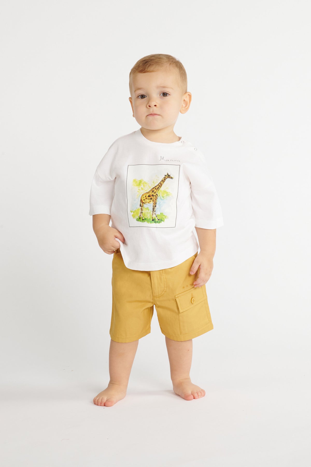 Shorts cargo con logo