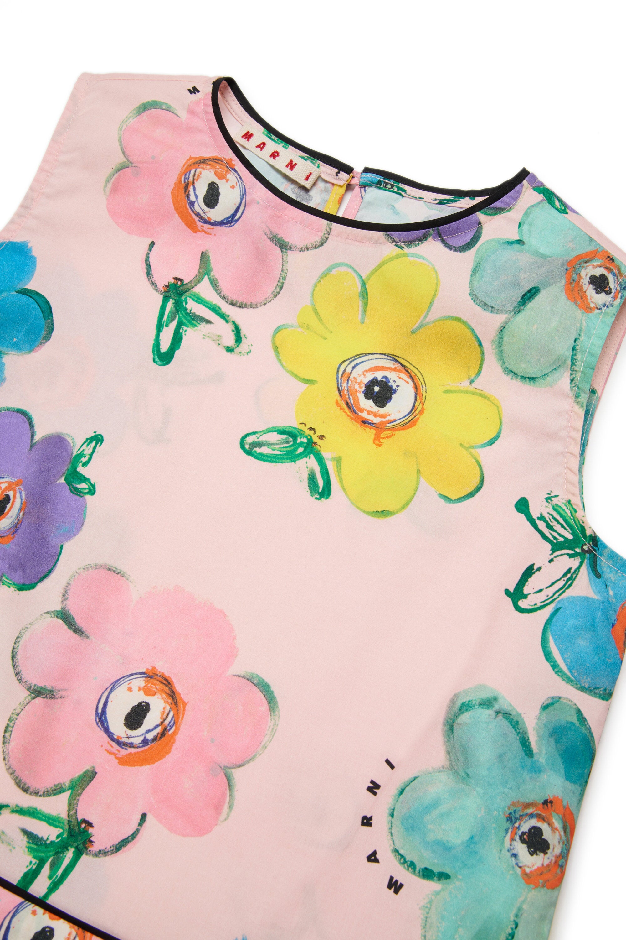 Camisa sin mangas con estampado floral