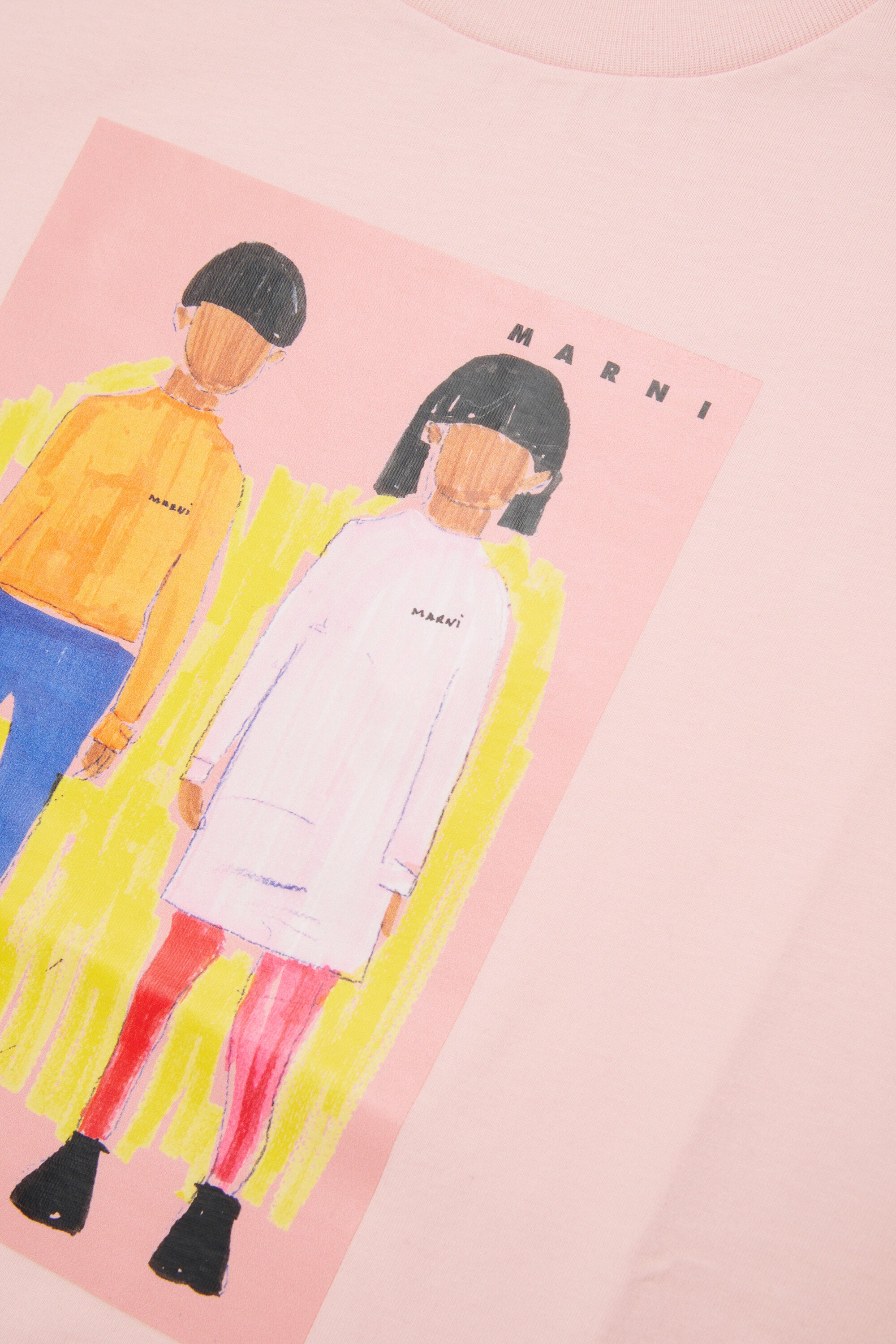 T-shirt with illustrated front print