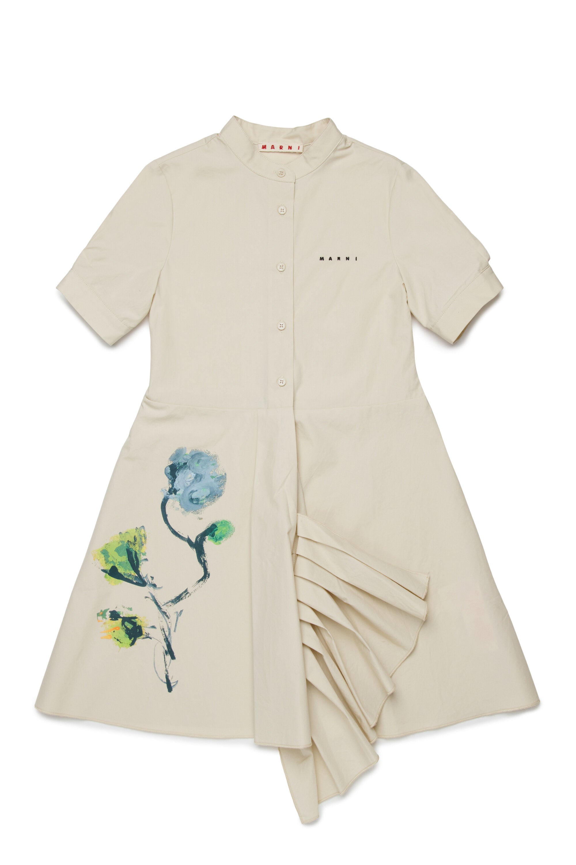 Vestido corto con estampado floral