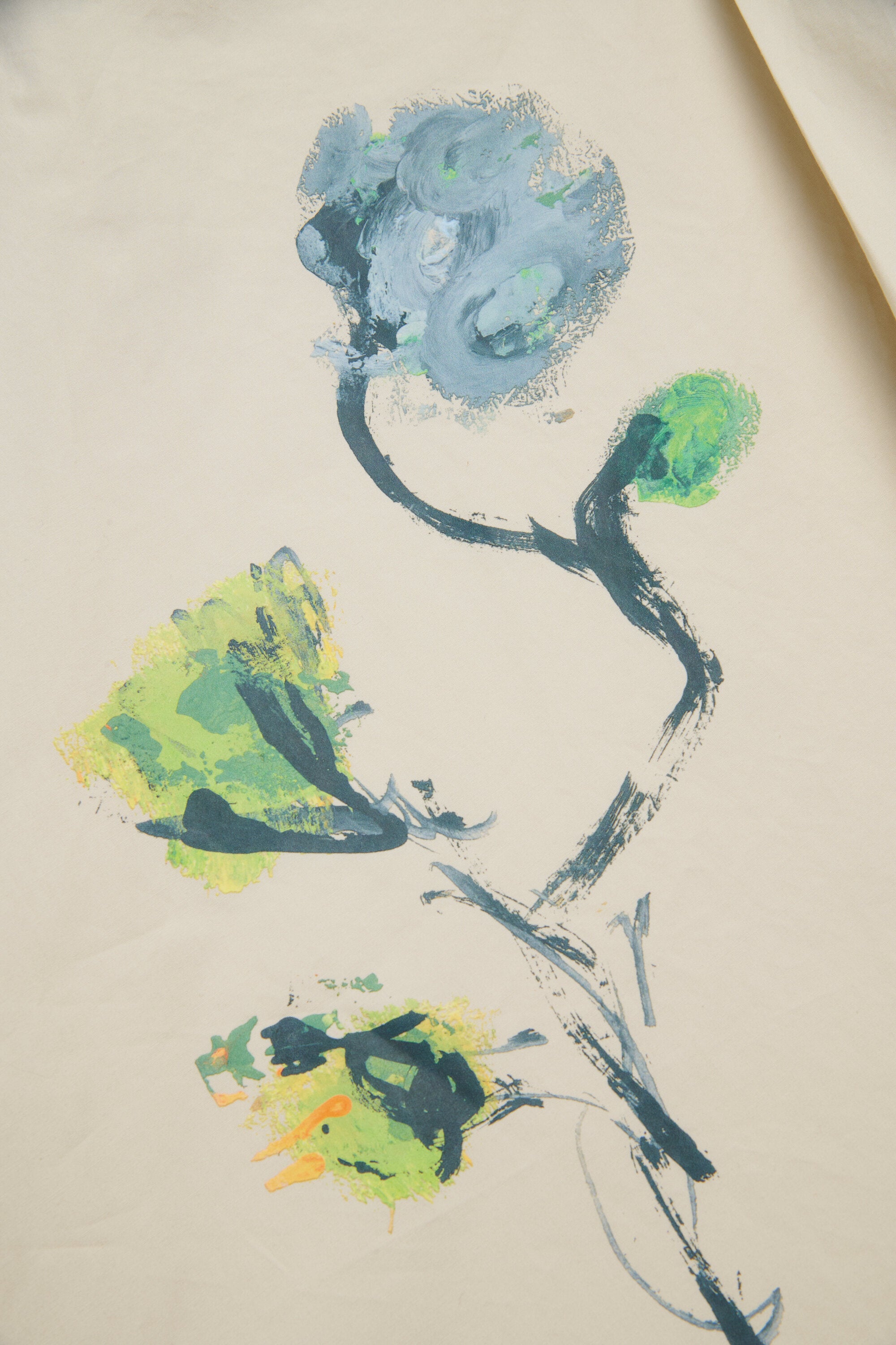 Short dress with floral print