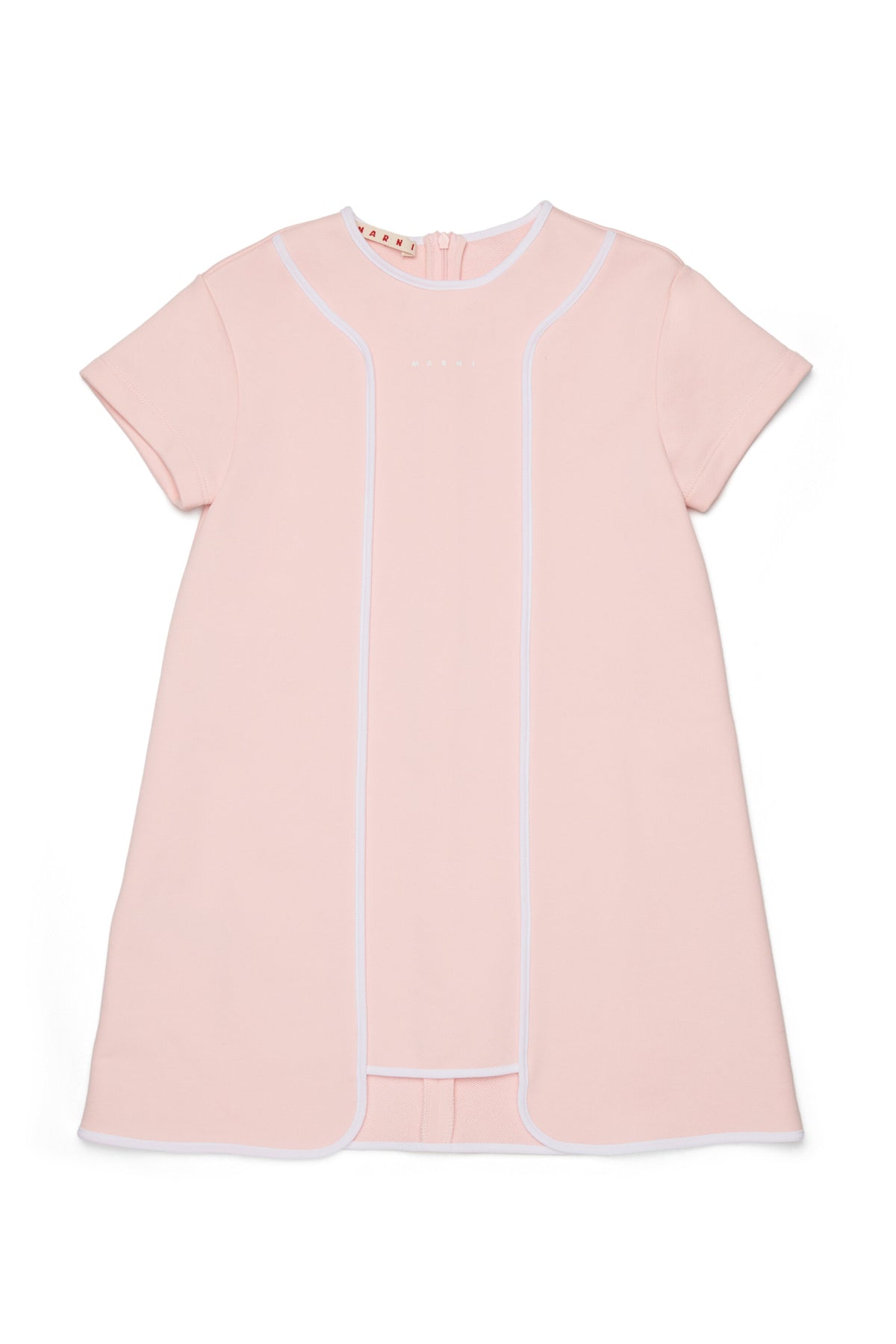 Vestido de manga corta y línea recta