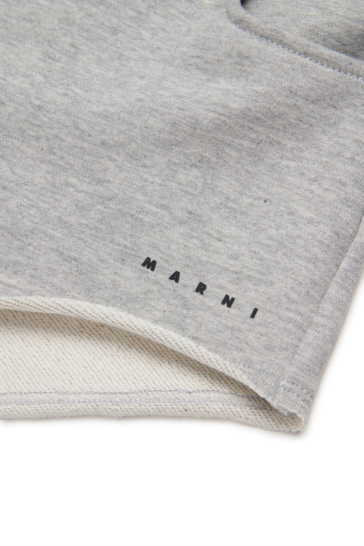 Fleece shorts with logo