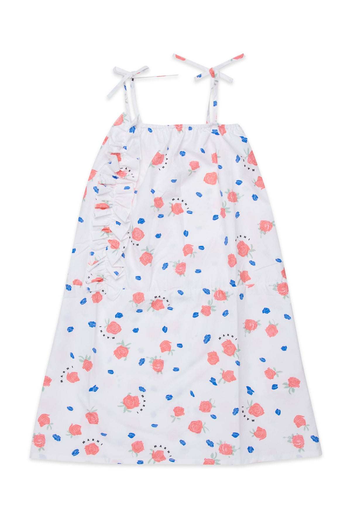 Vestido con tirantes y estampado floral