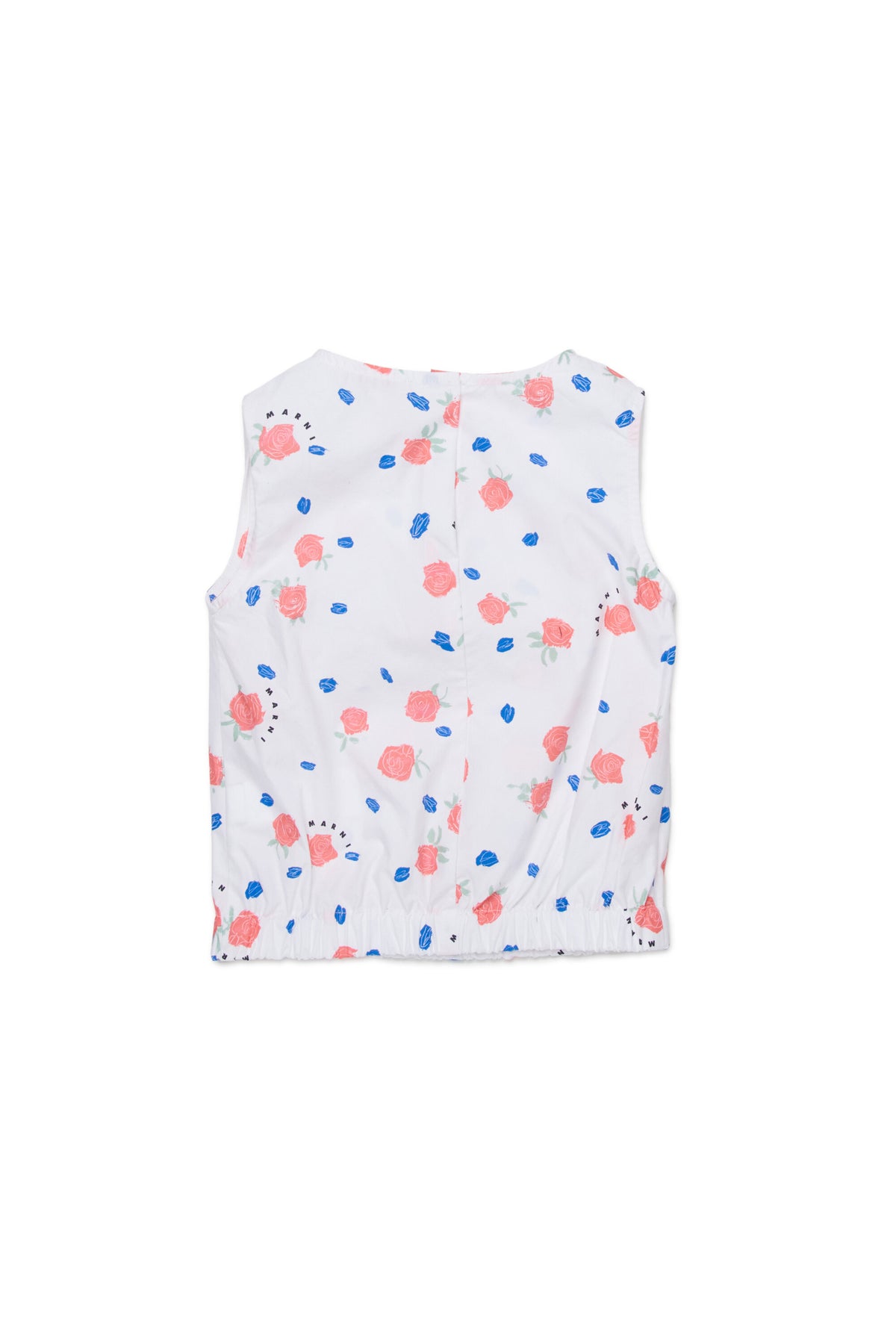 Camisa sin mangas con volantes