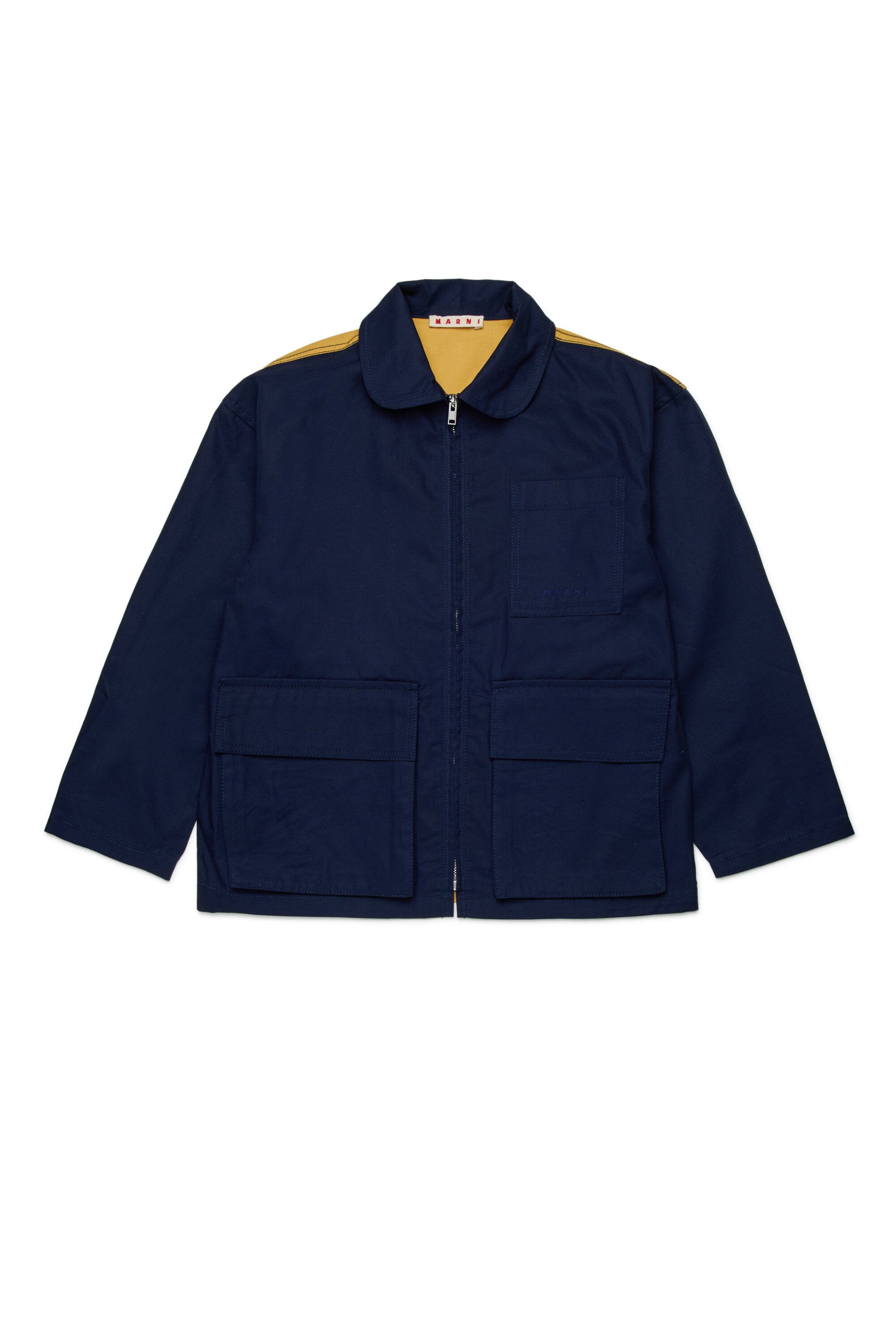 Jacket with printed logo