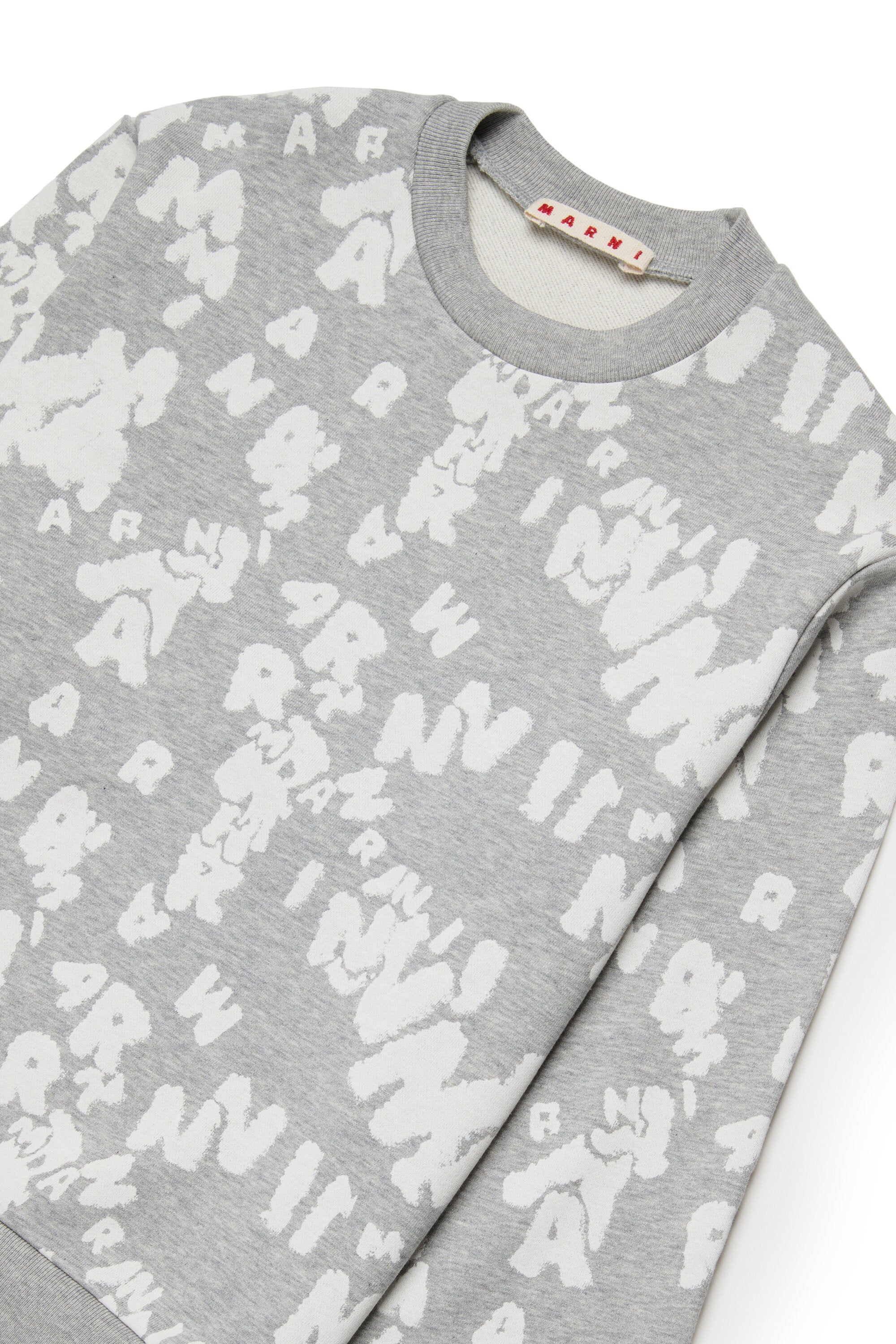 Sudadera de cuello redondo con logotipo allover