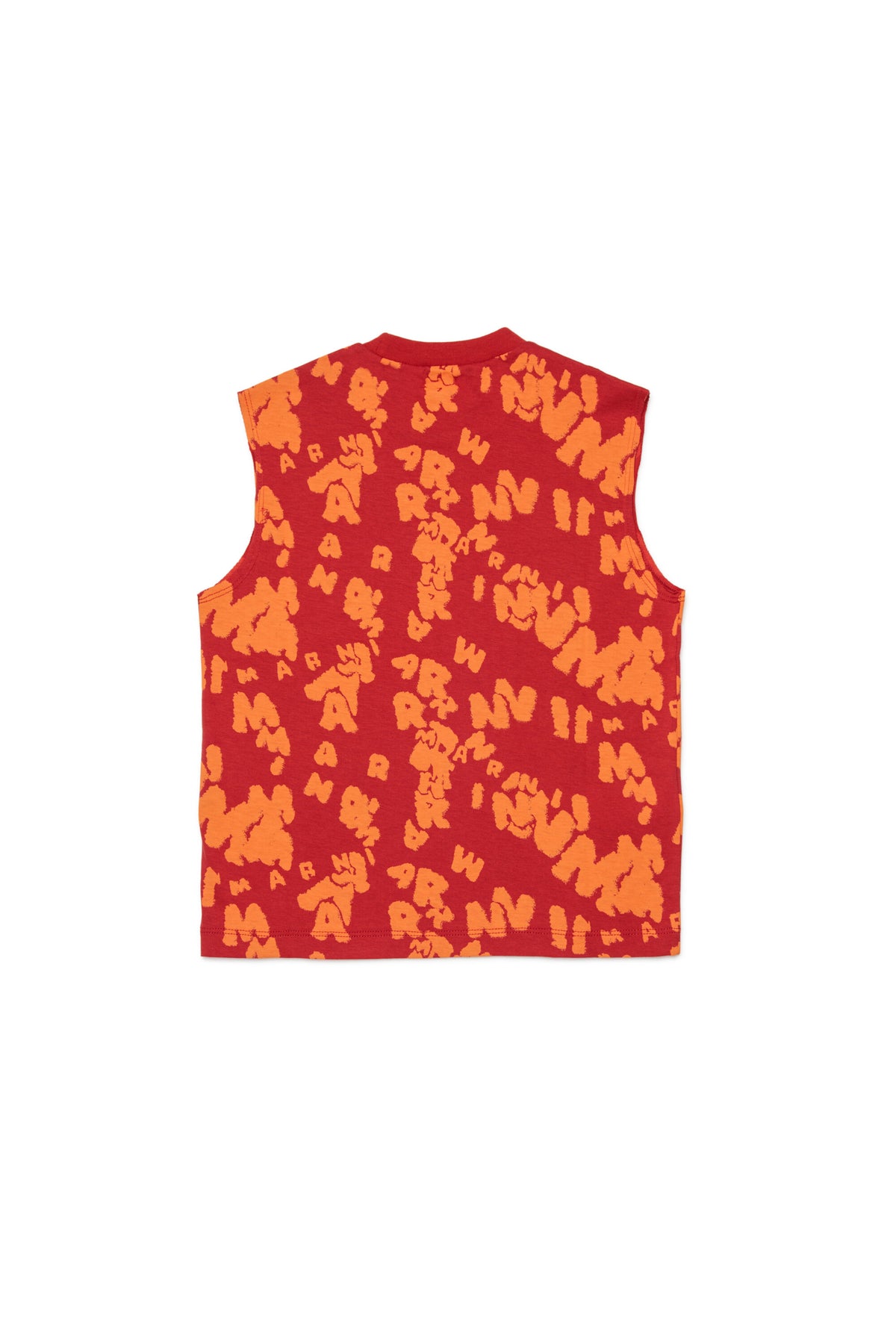 Camiseta sin mangas con logo por toda la prenda