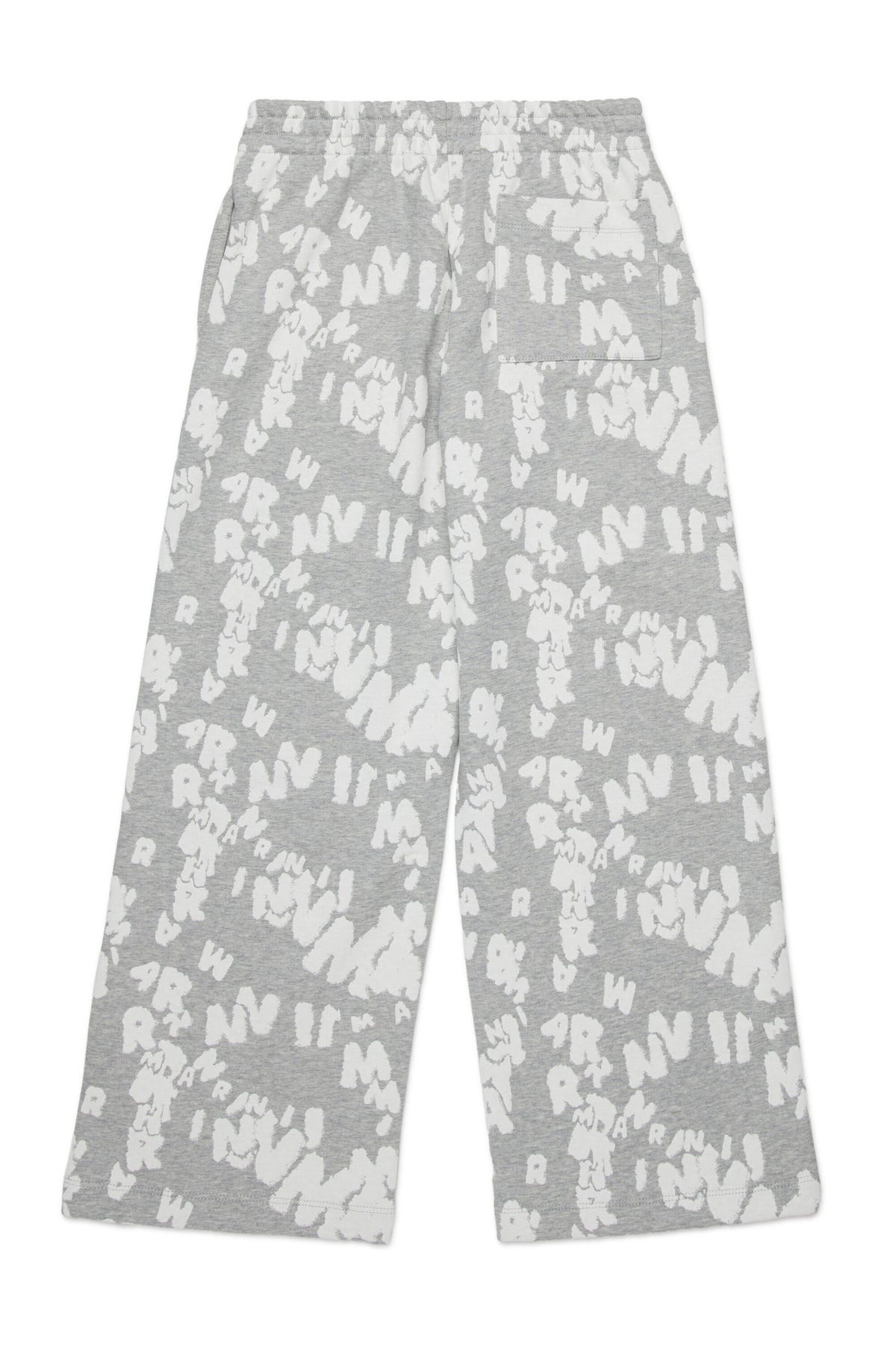 Pantalones de felpa con logo allover