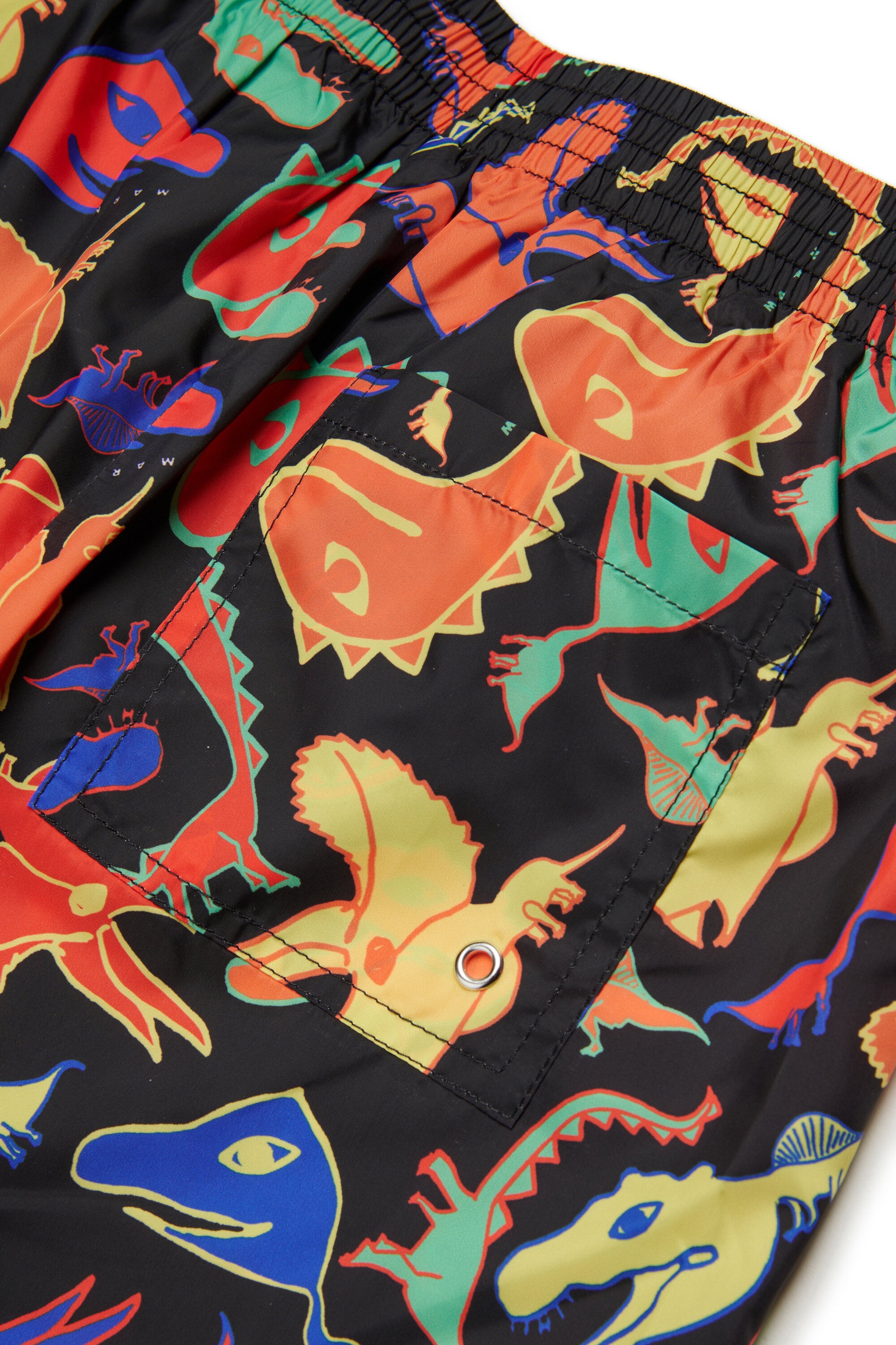 Bóxer de baño con estampado de dinosaurios multicolor