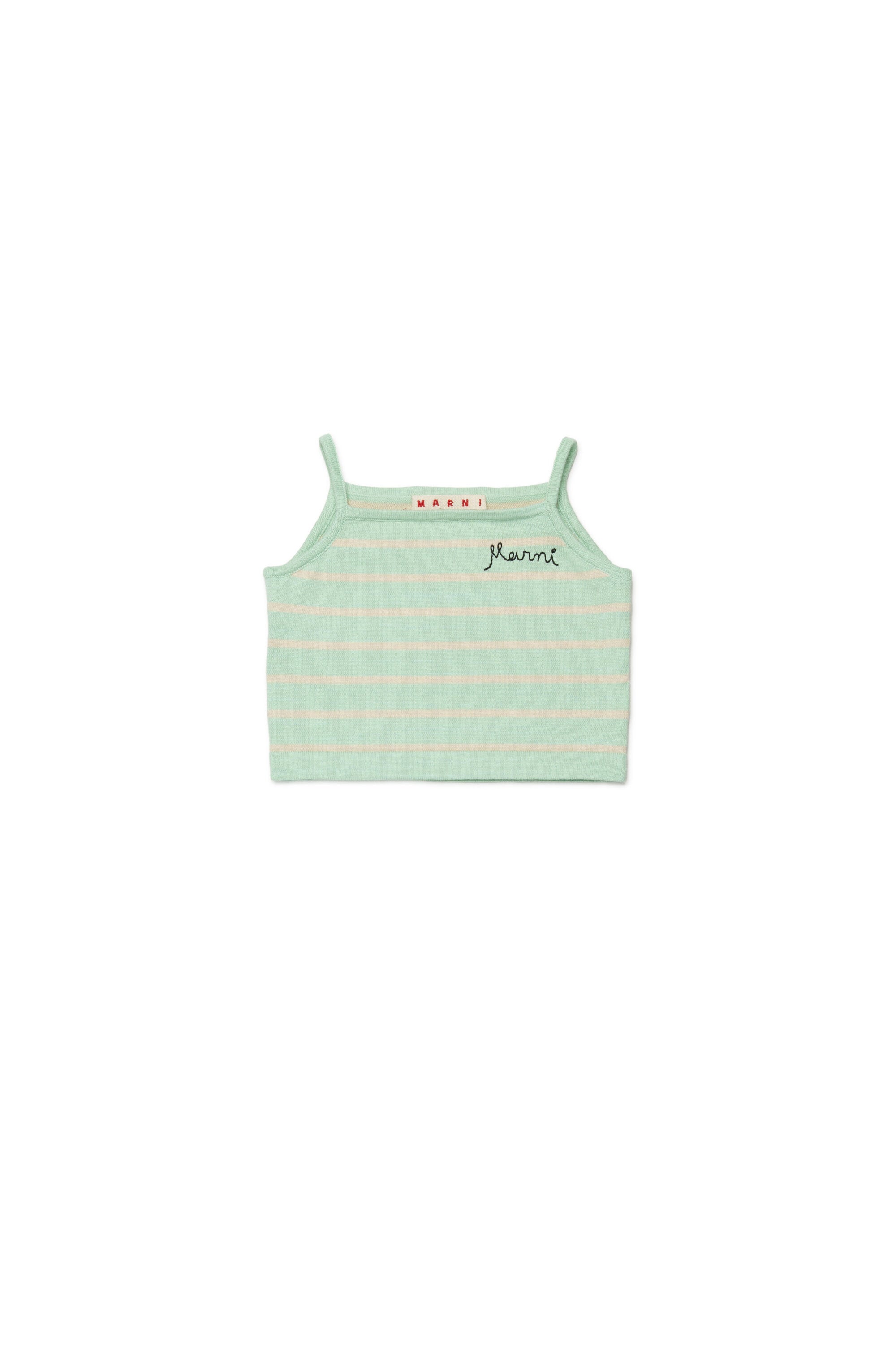 Ribbed top with logo