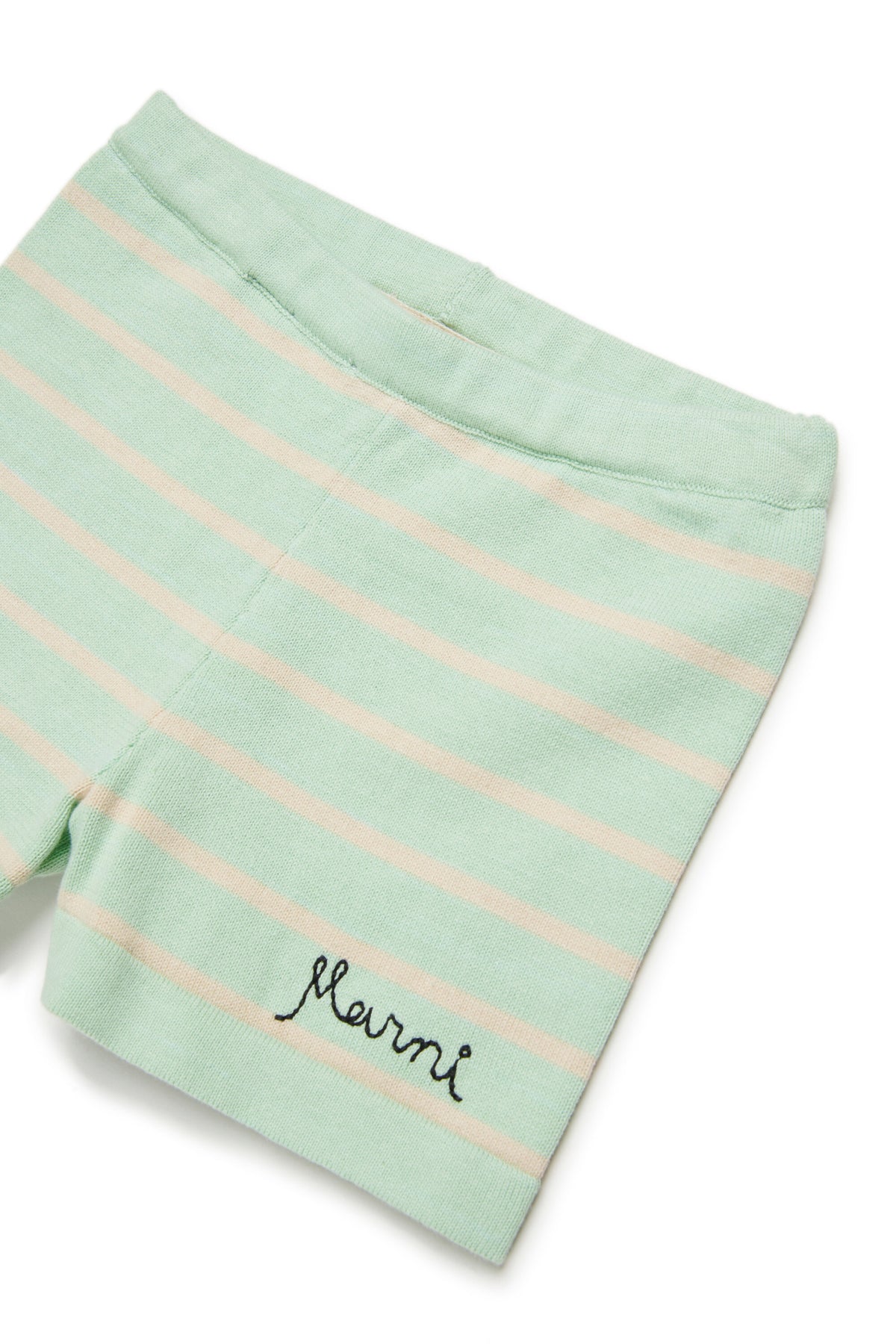 Knit shorts with logo