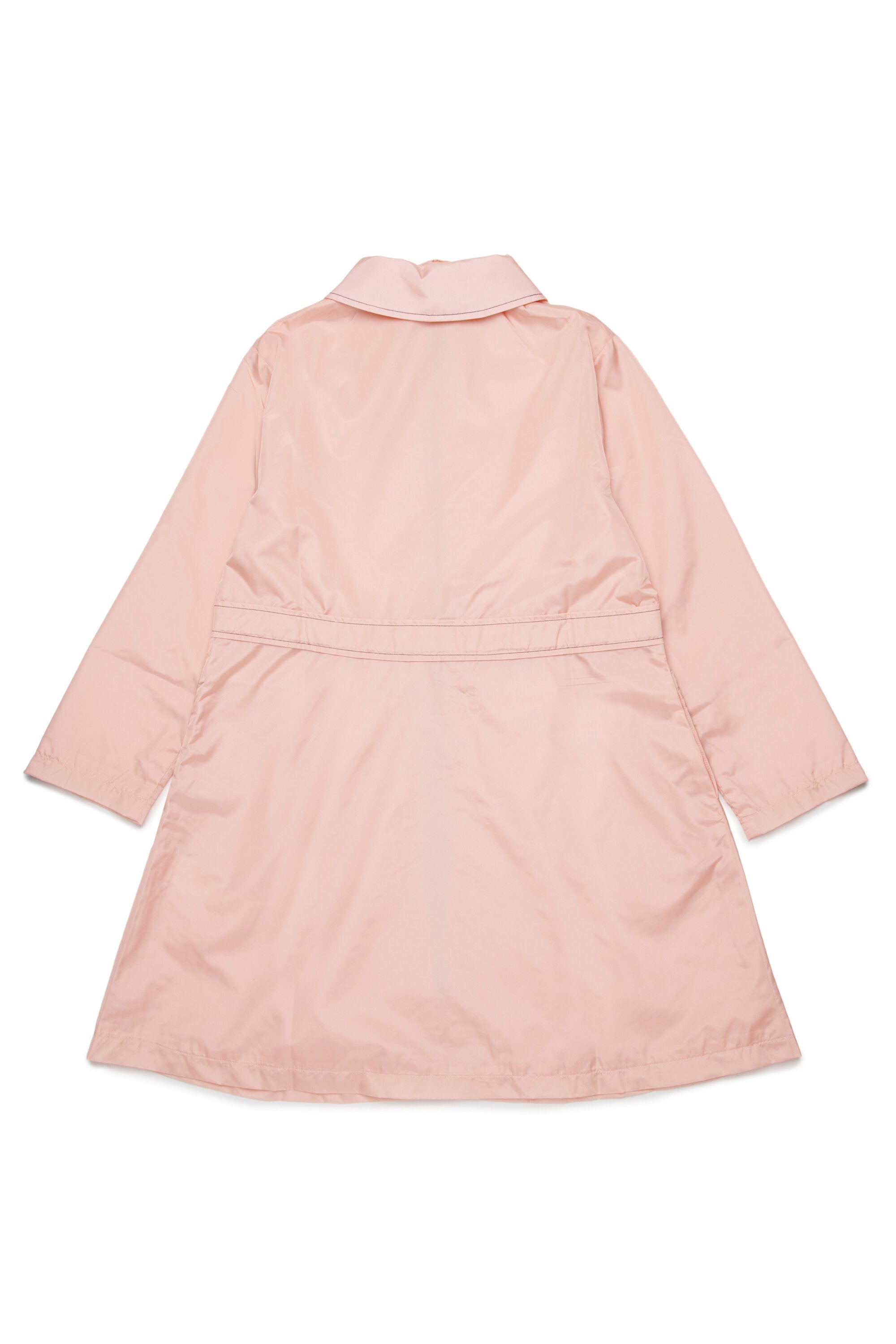 Chaqueta larga con logo estampado