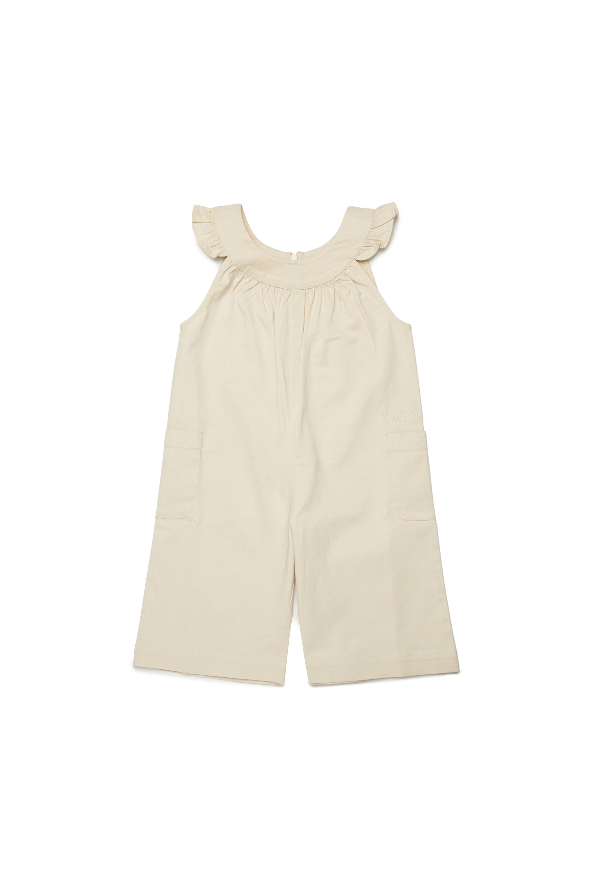 Mono con volantes en los hombros