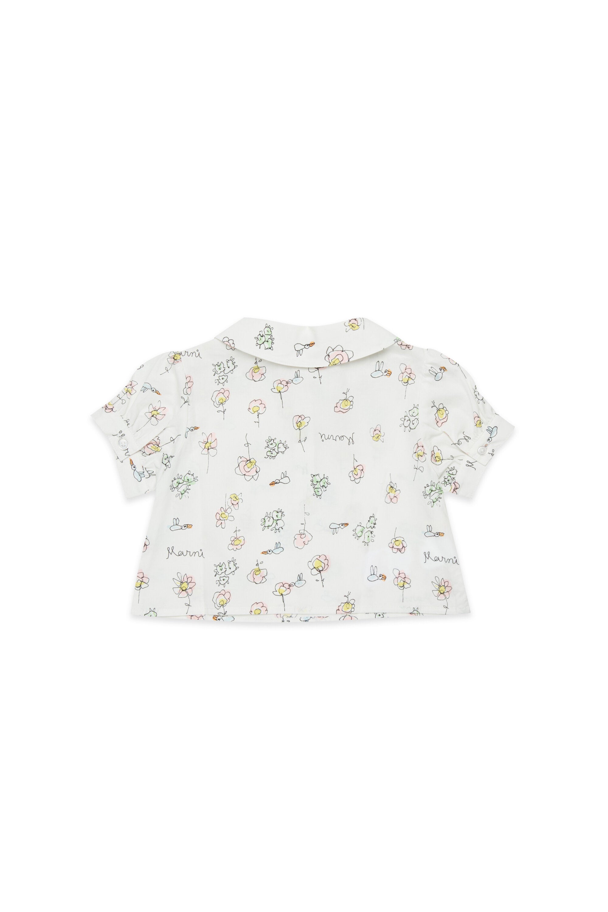 Camisa de manga corta con estampado de flores