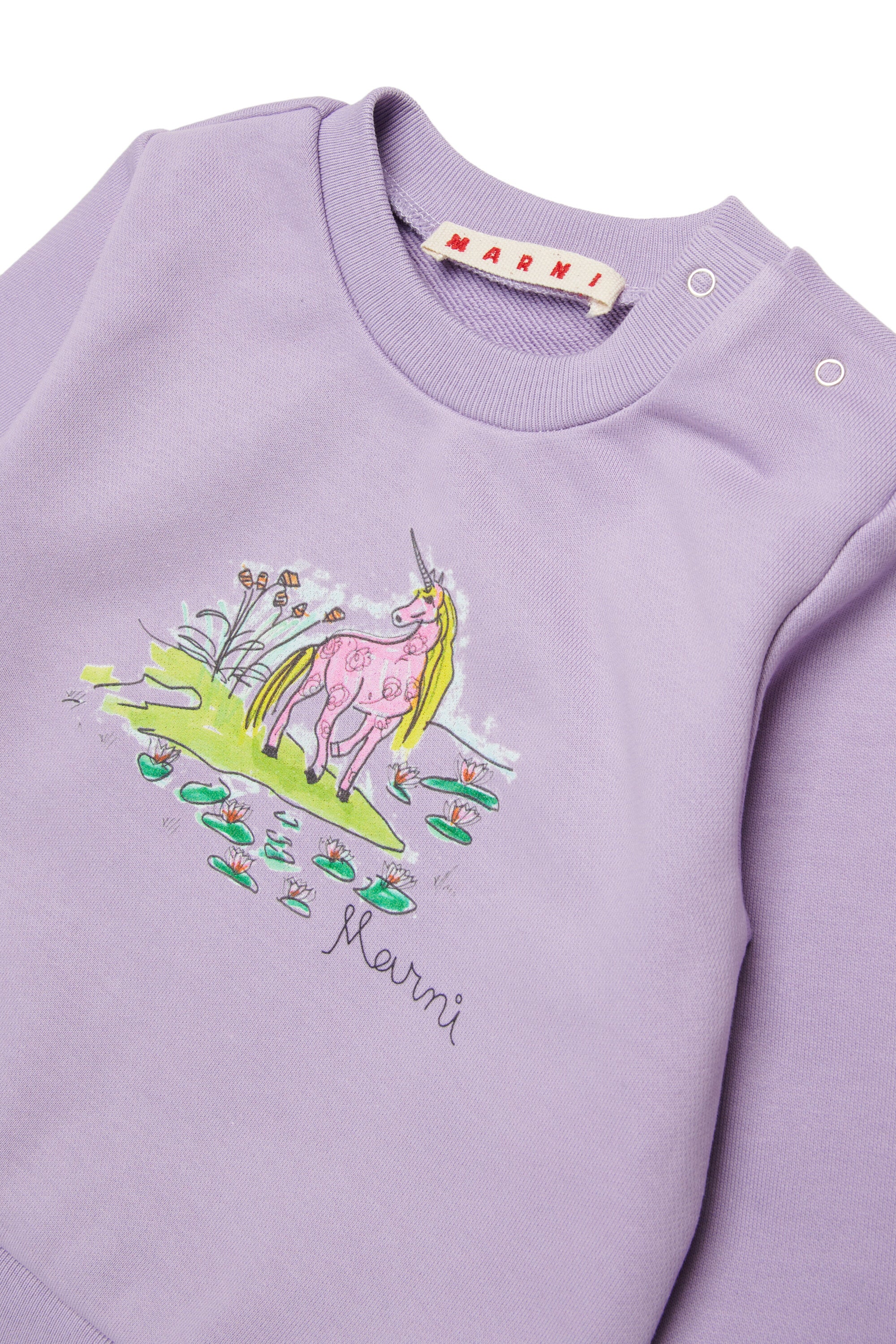 Sudadera de cuello redondo con logo estampado