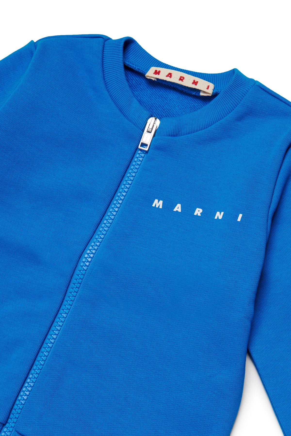 Sudadera con cremallera completa y logo