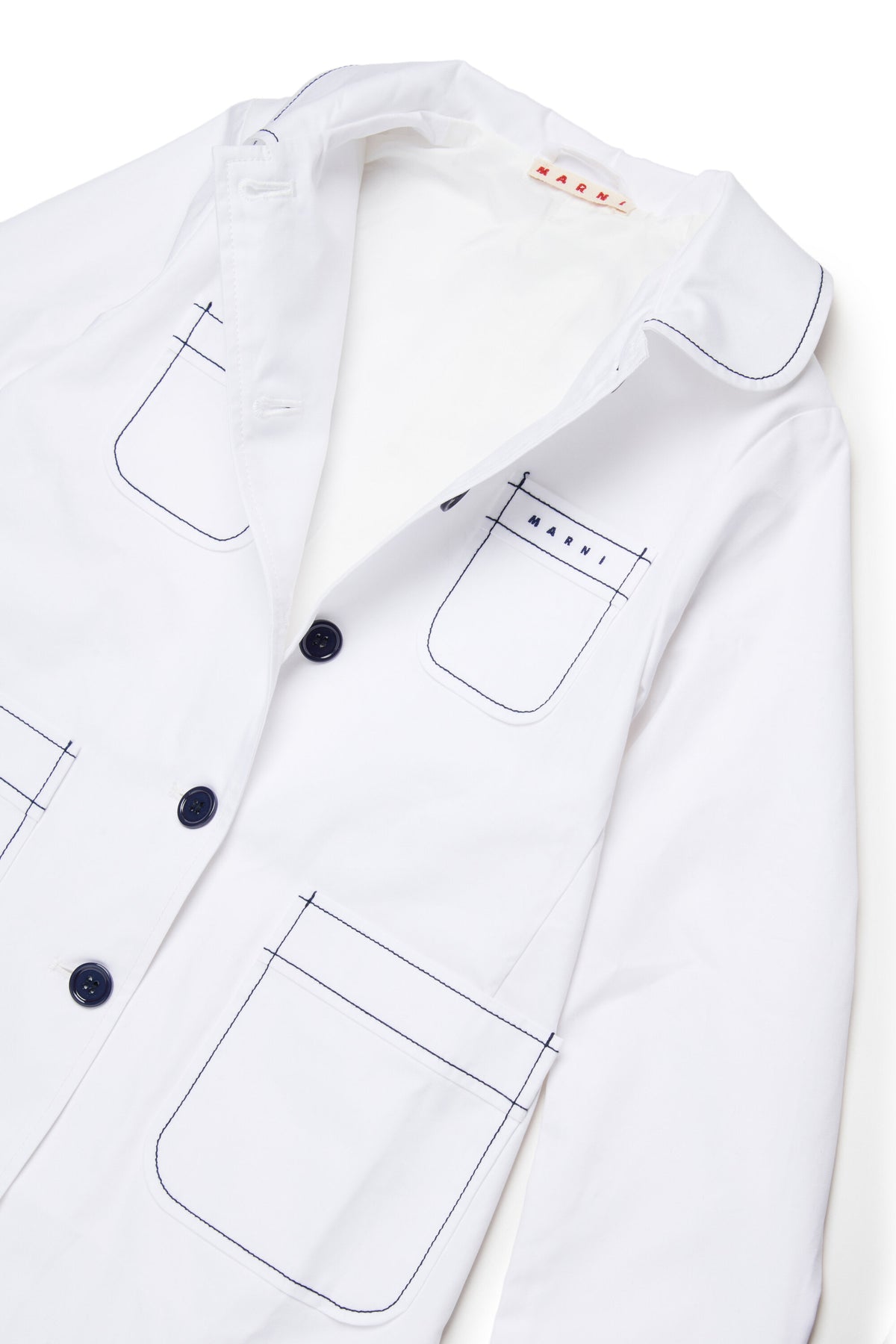 Jacket with printed logo