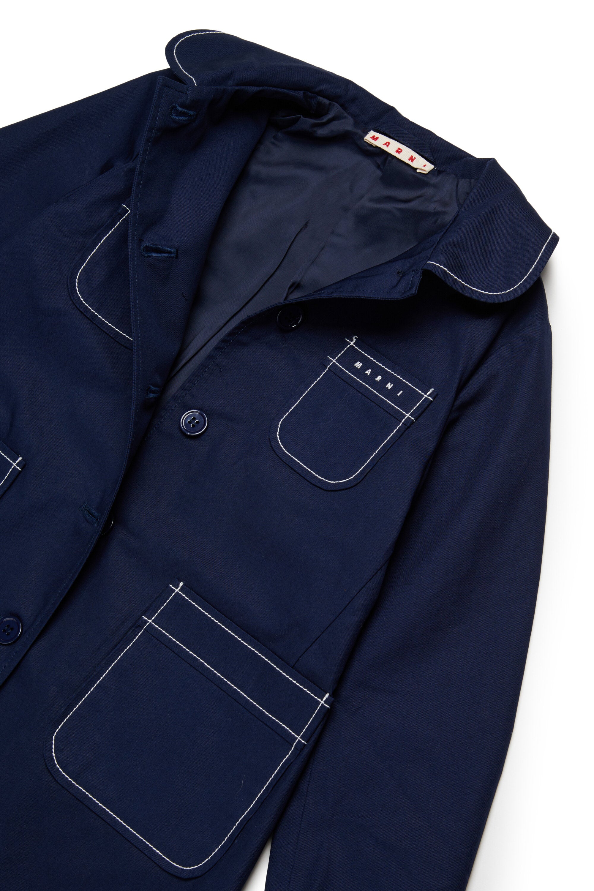 Jacket with printed logo