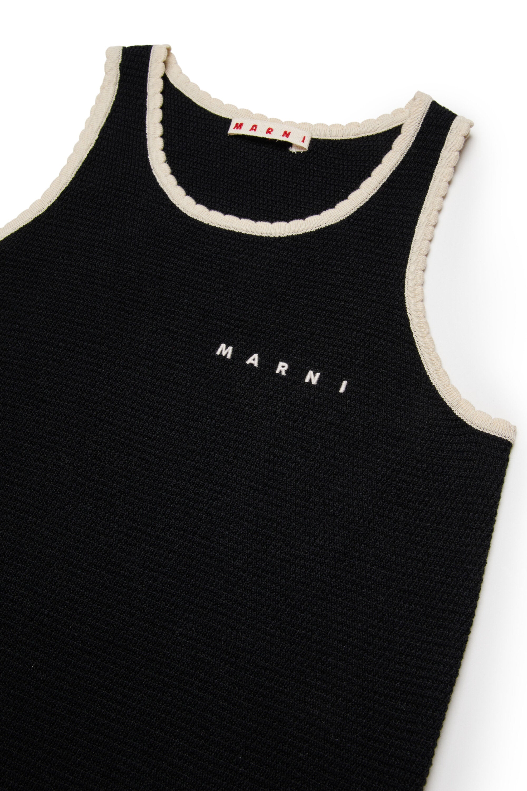 Vestido sin mangas con estampado geométrico