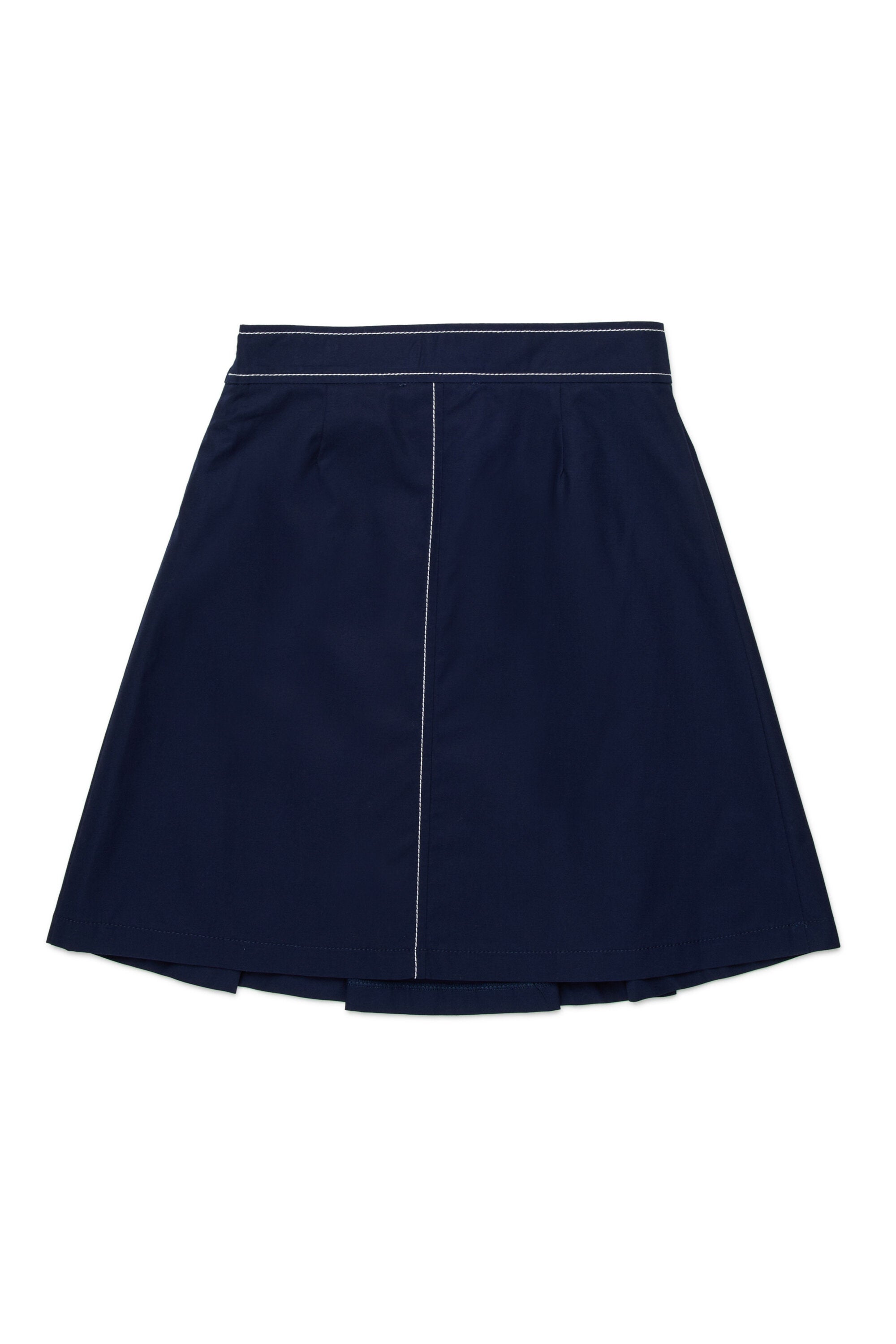 Falda plisada con logo