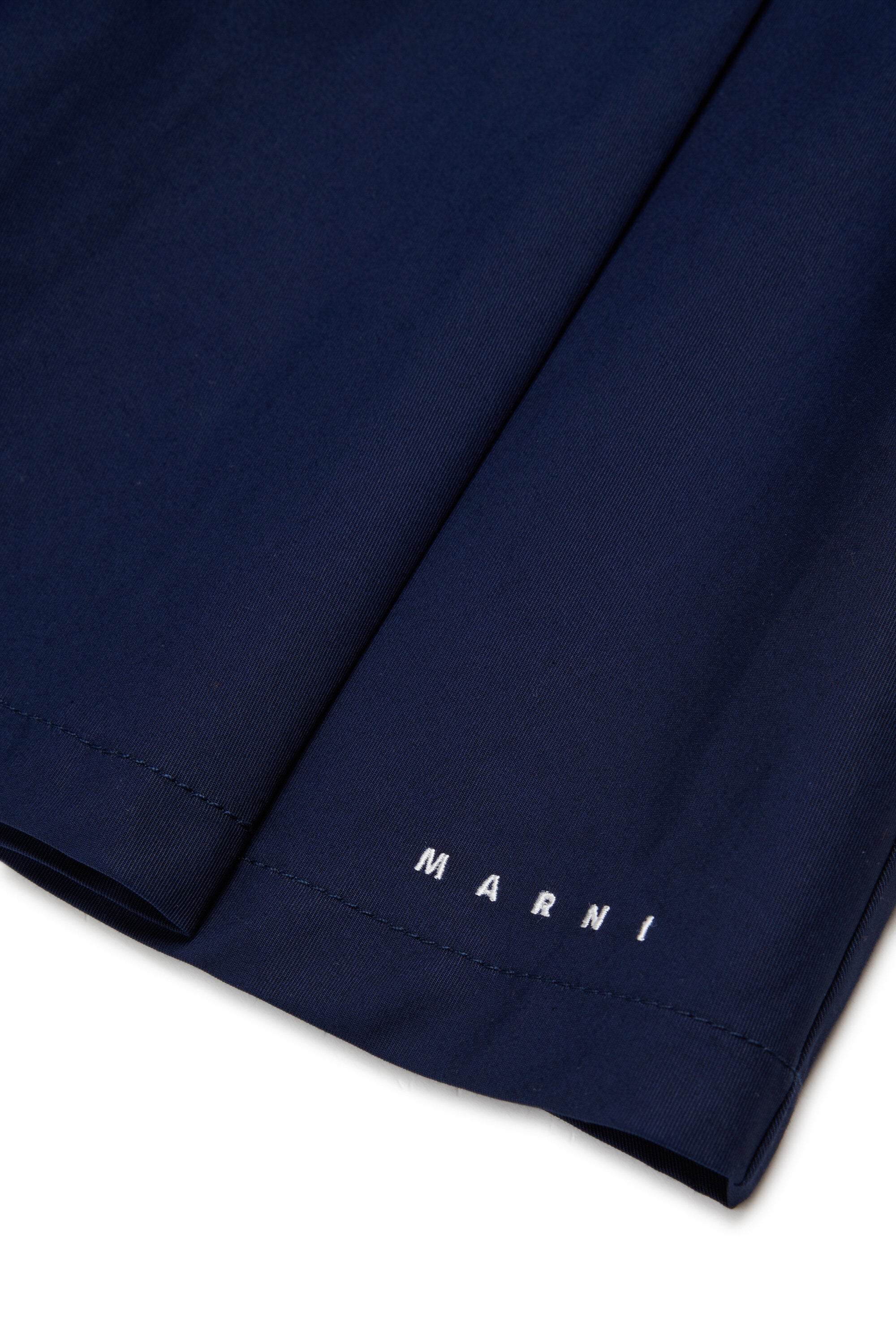Pleated skirt with logo