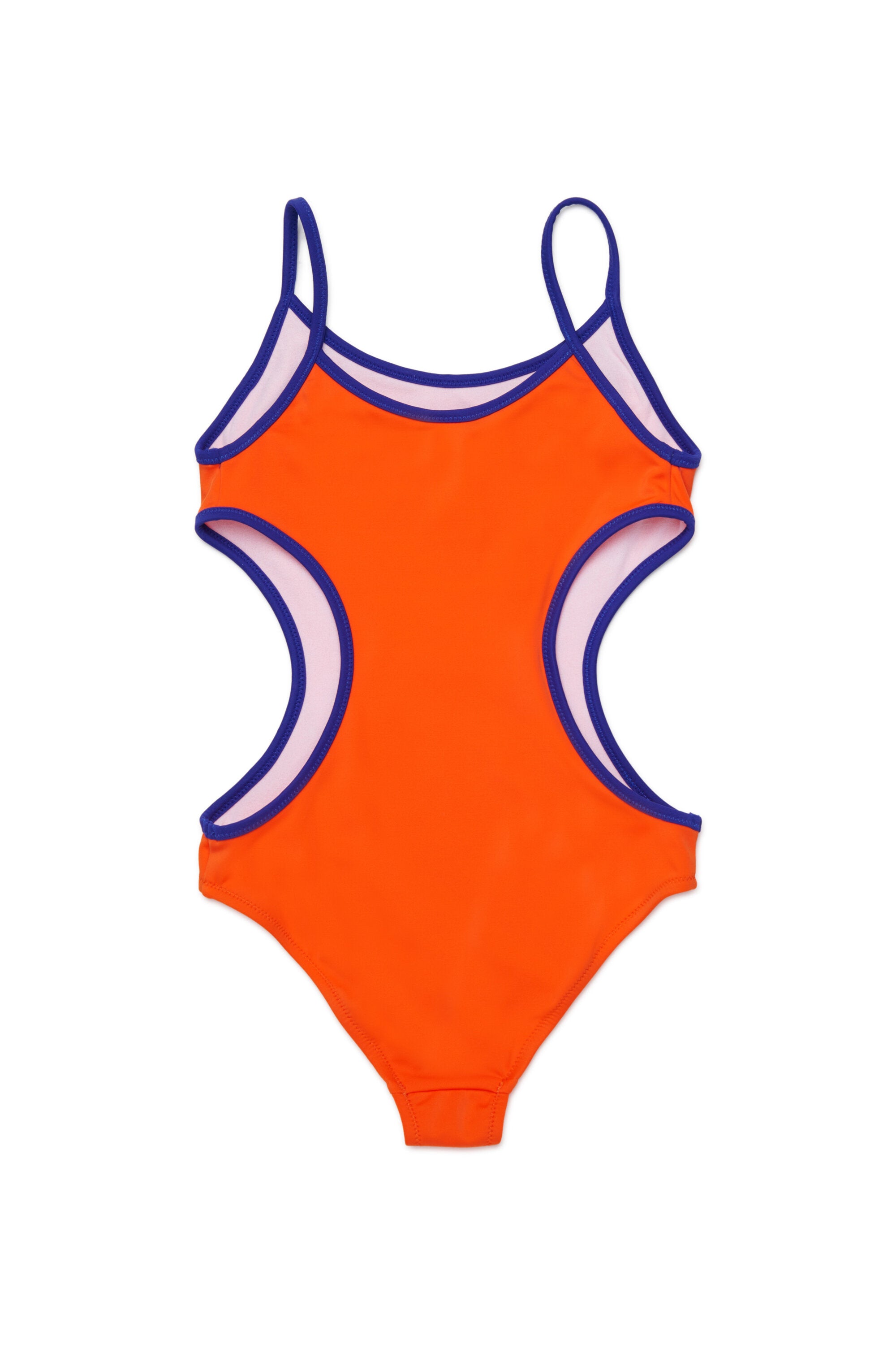 One-piece swimsuit with logo
