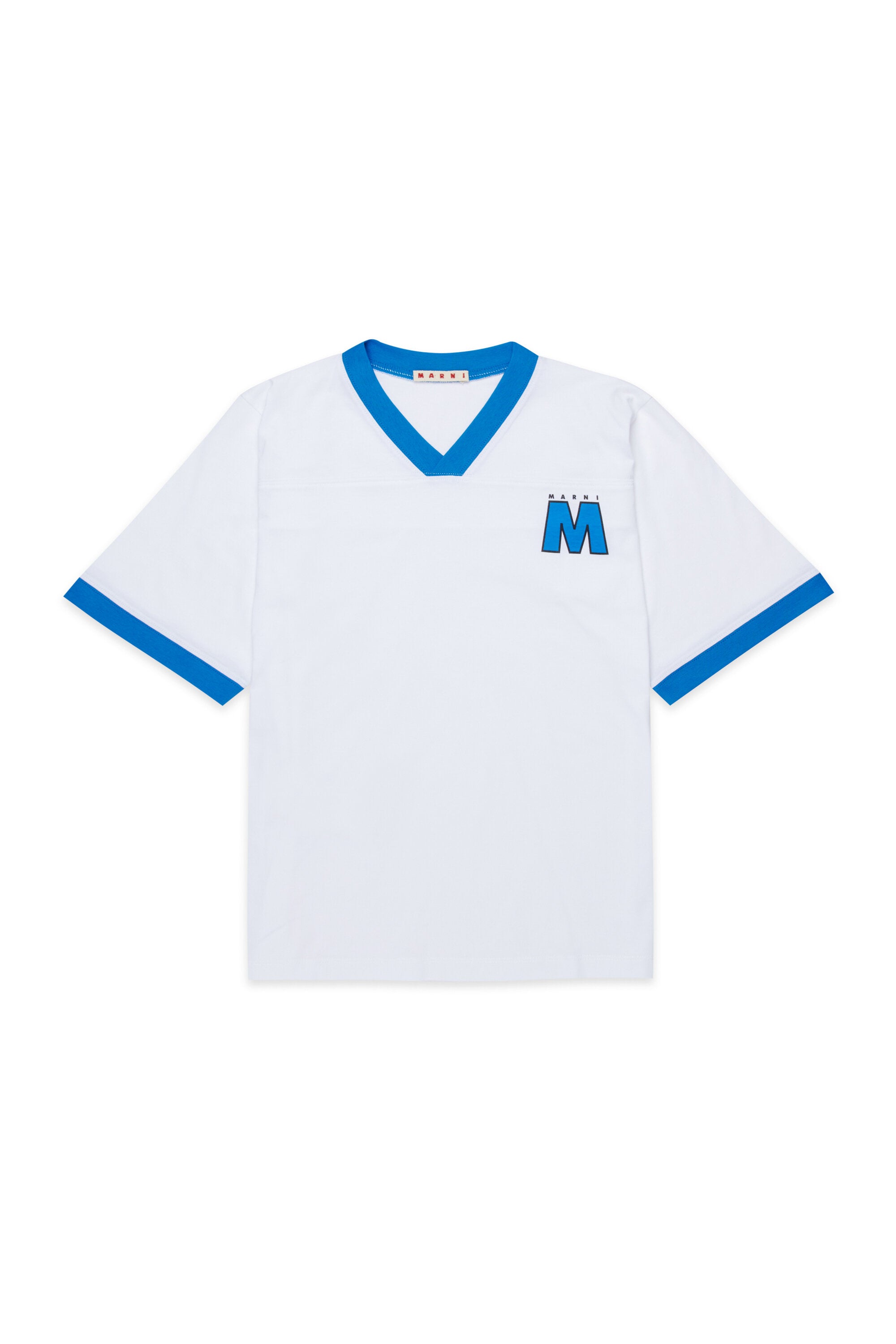 Camiseta escote en V con logo