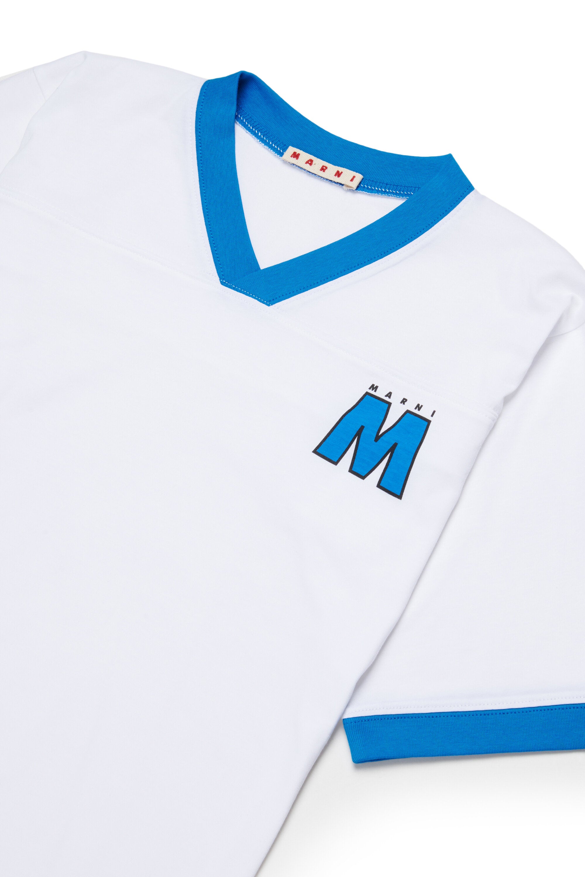 Camiseta escote en V con logo