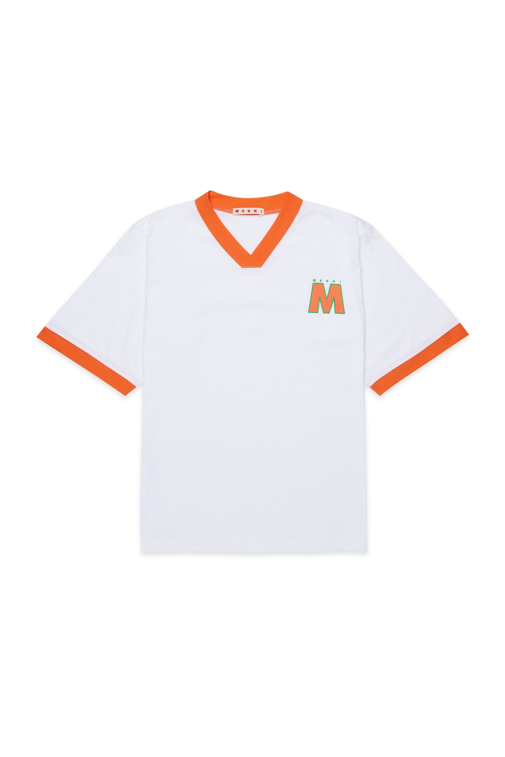 Camiseta escote en V con logo