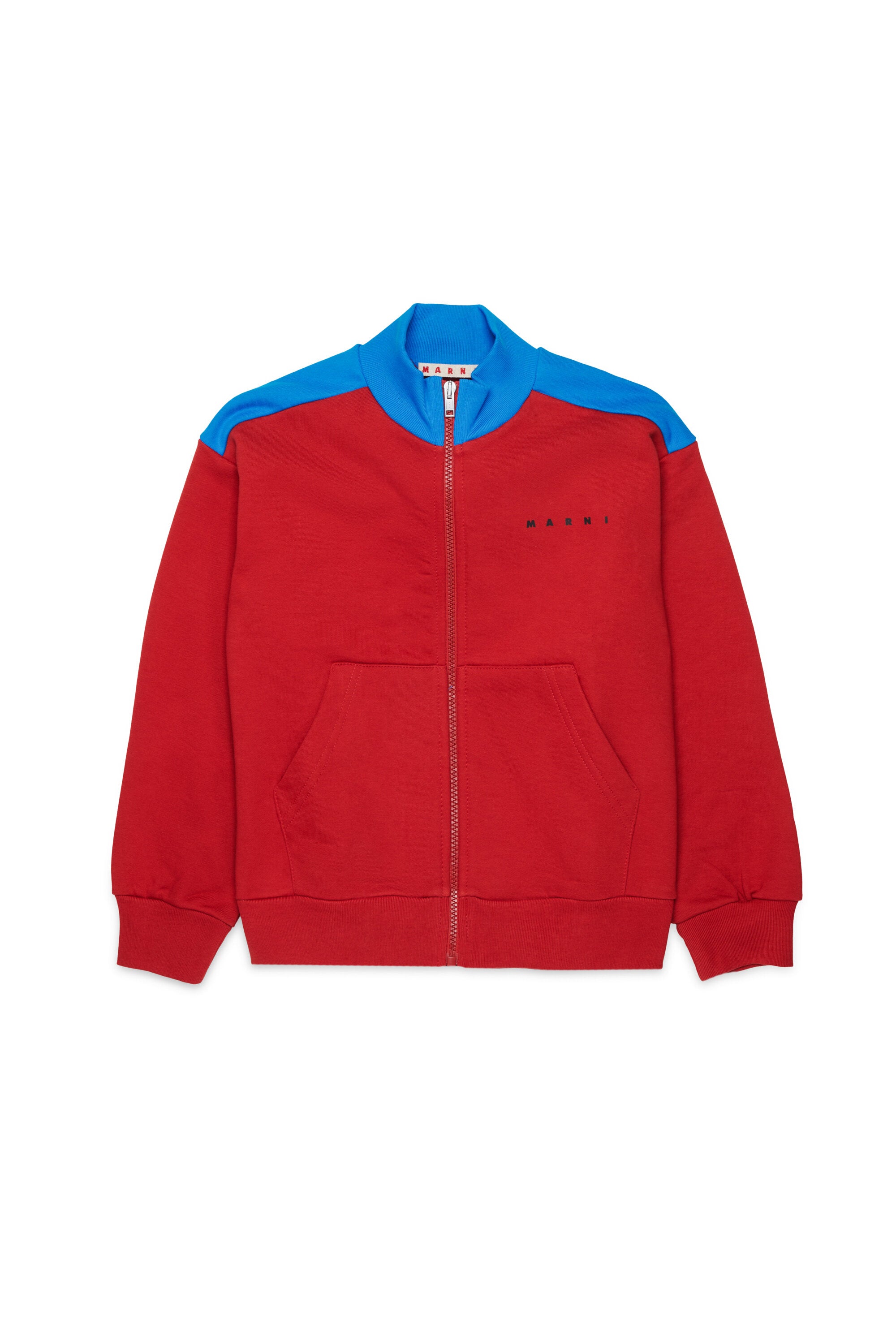 Sudadera con cremallera completa y logo