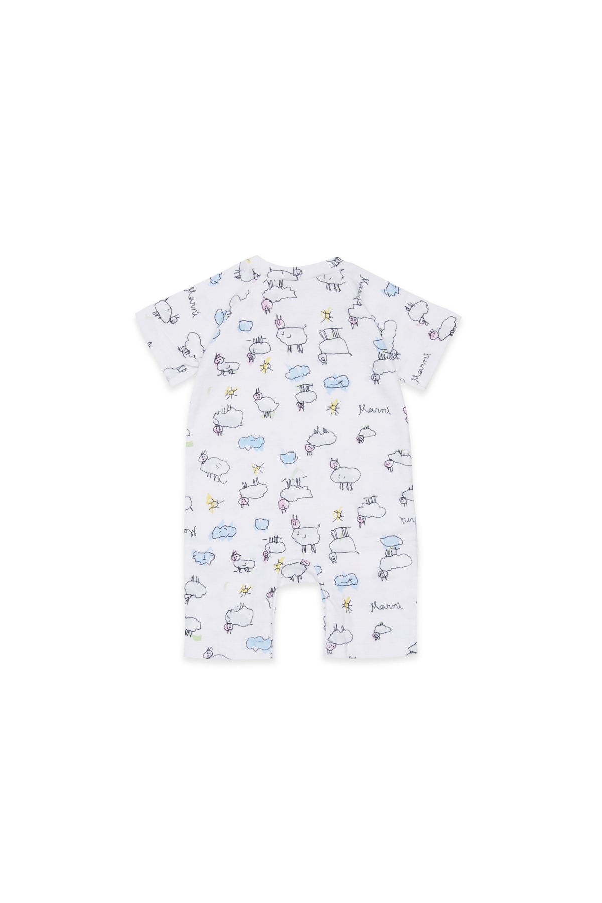 Baby set with lamb print