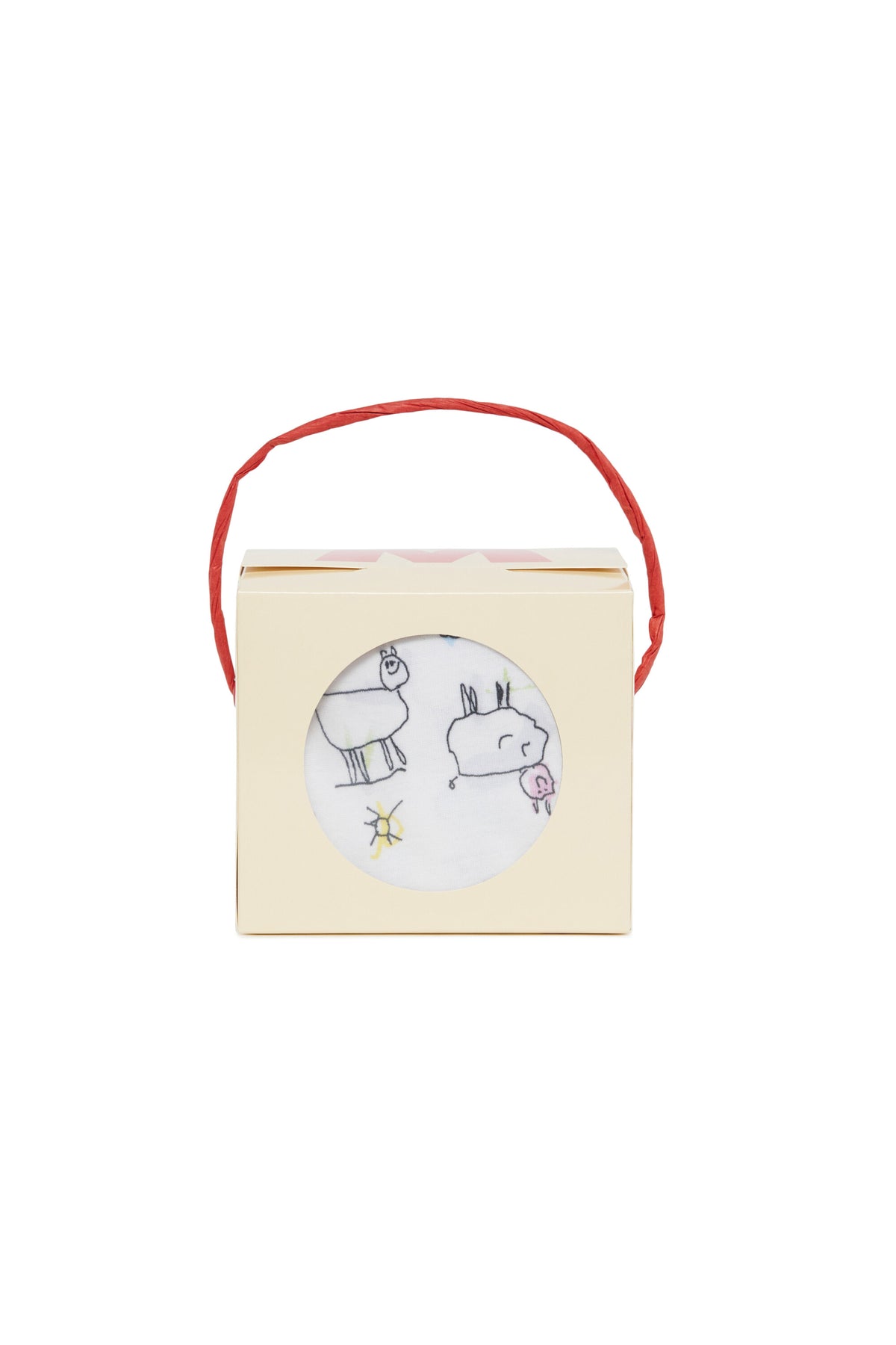 Baby set with lamb print