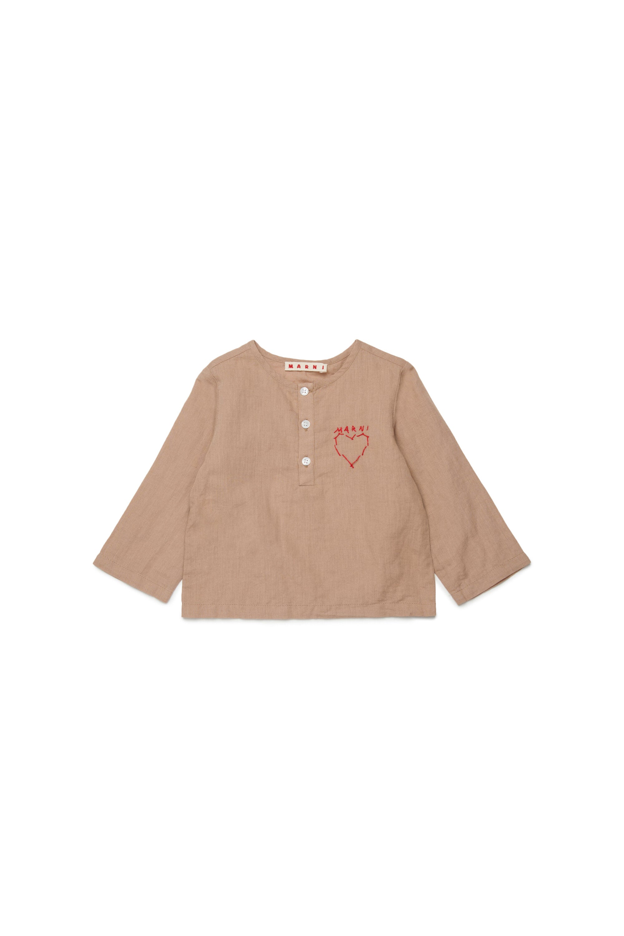 Long-sleeve shirt with logo