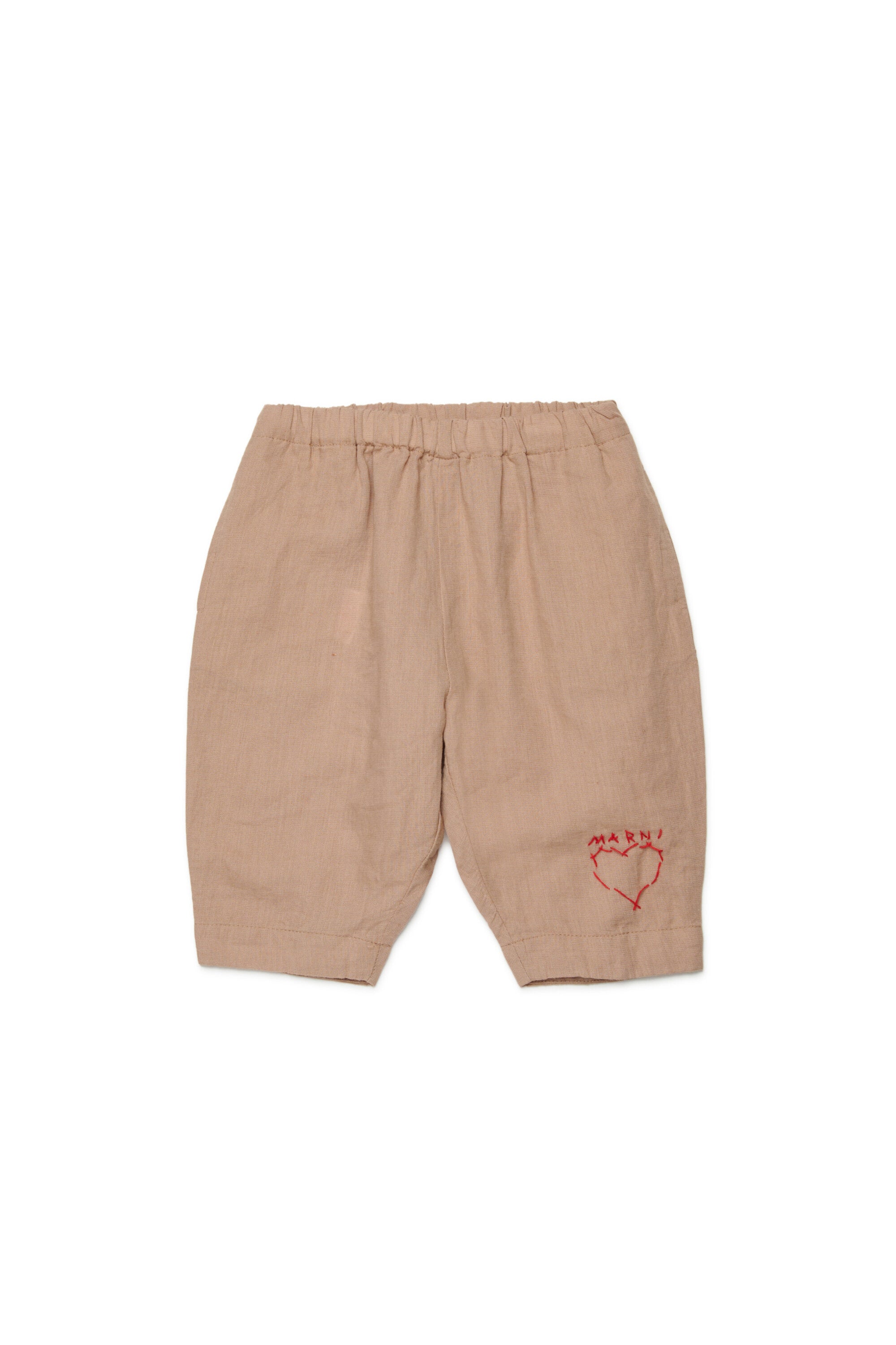 Pantalones con logotipo bordado