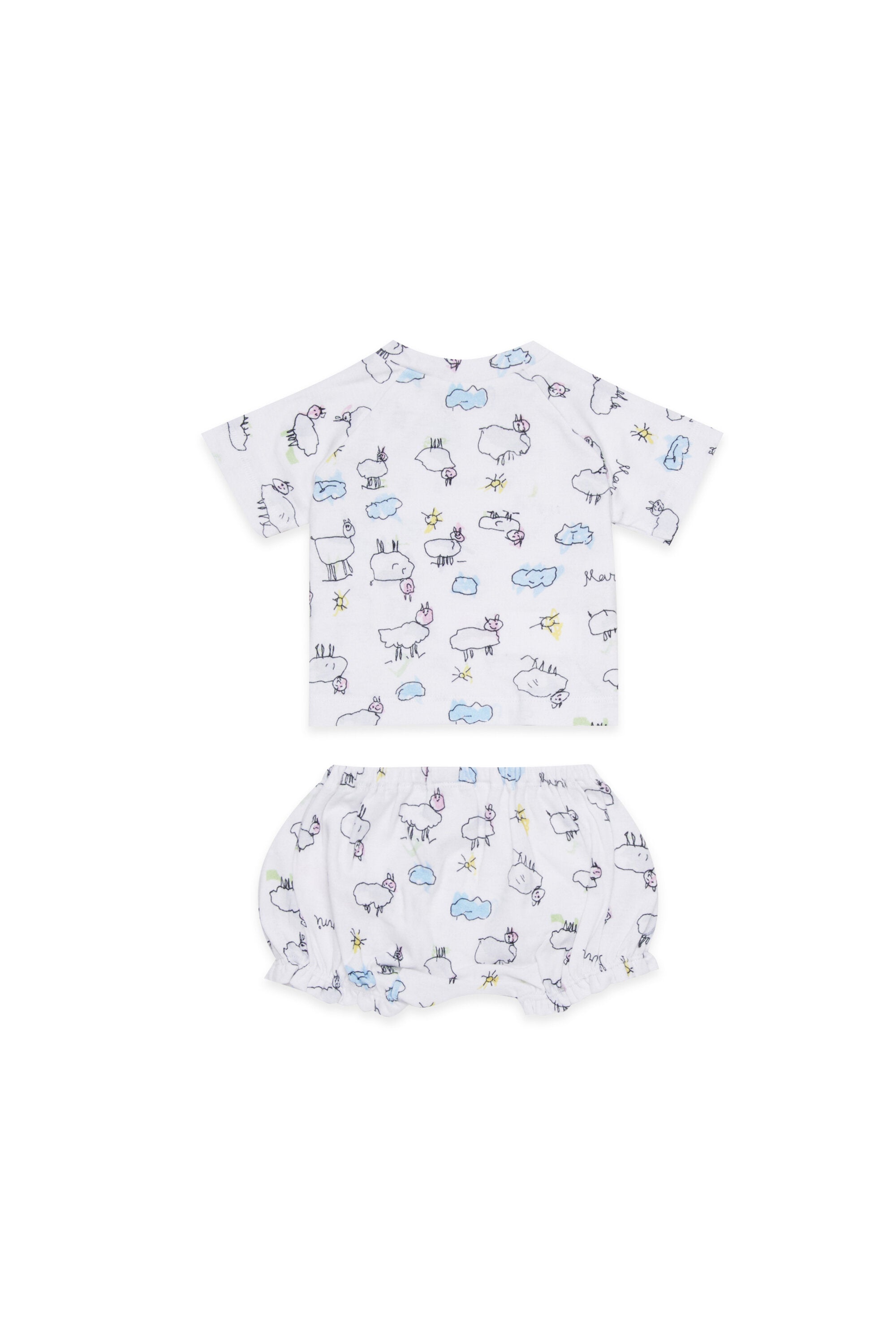 Set de bebé con estampado integral
